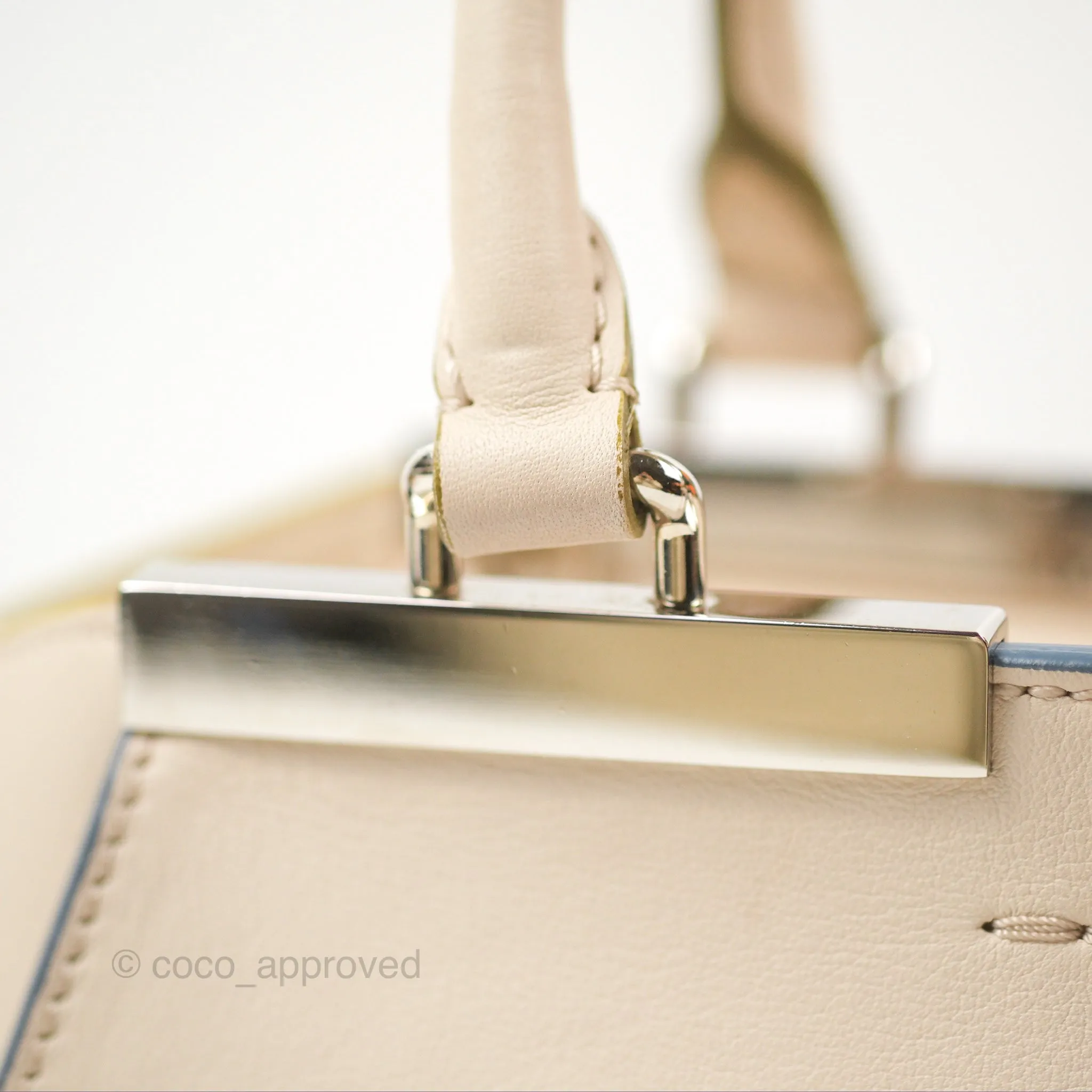 Fendi Petite 3Jours Bag Light Grey Calfskin