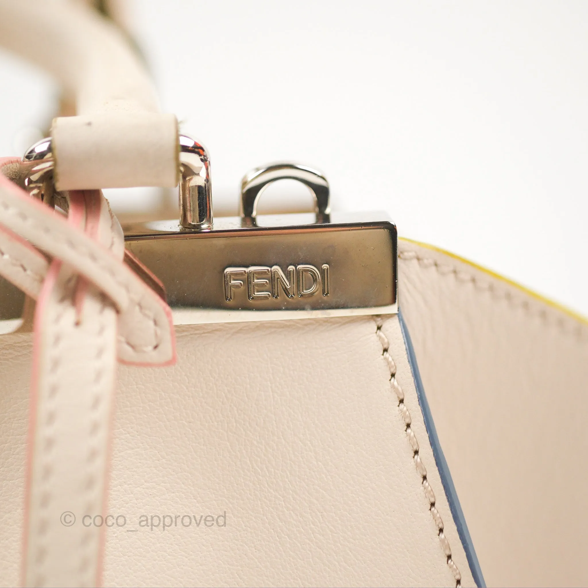 Fendi Petite 3Jours Bag Light Grey Calfskin