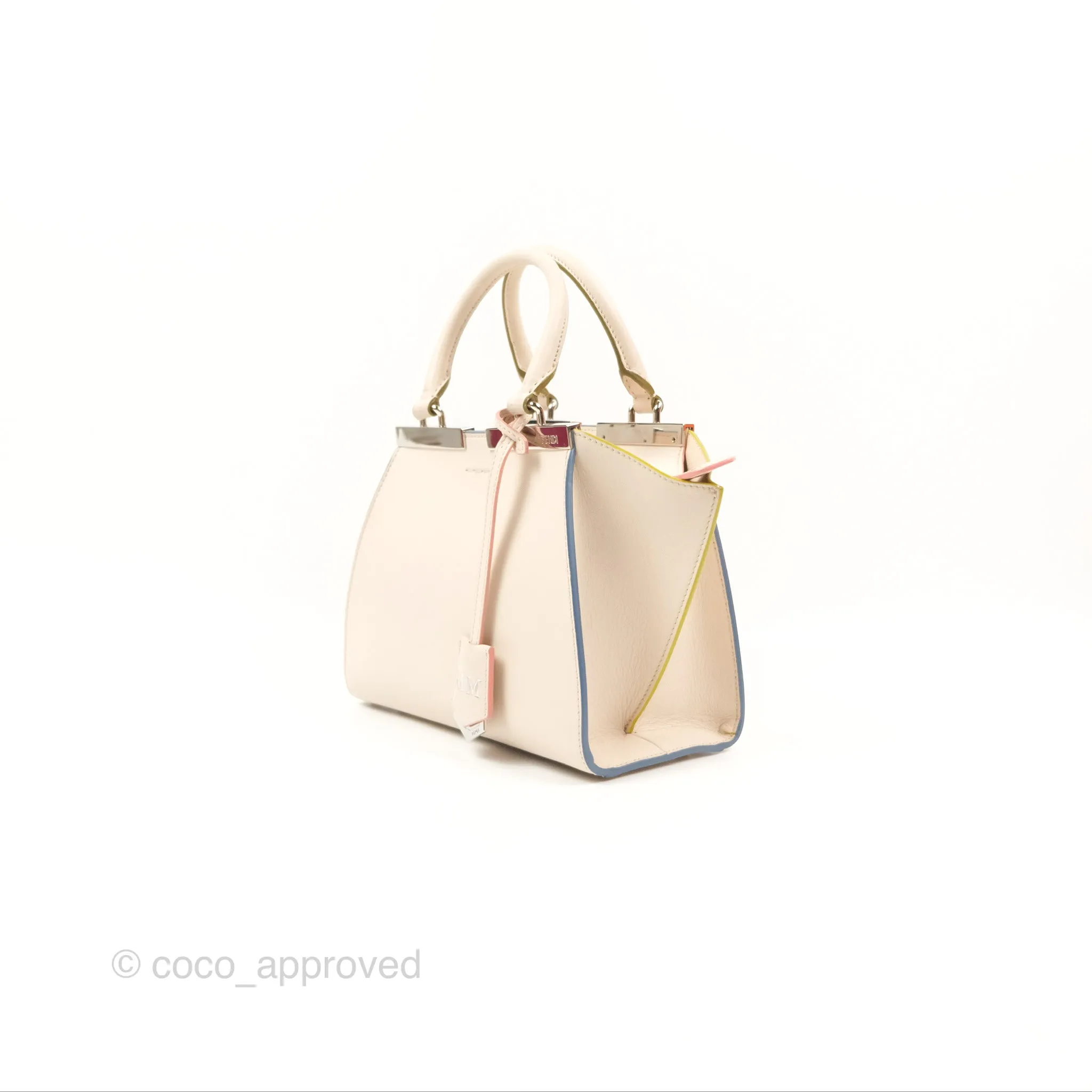 Fendi Petite 3Jours Bag Light Grey Calfskin