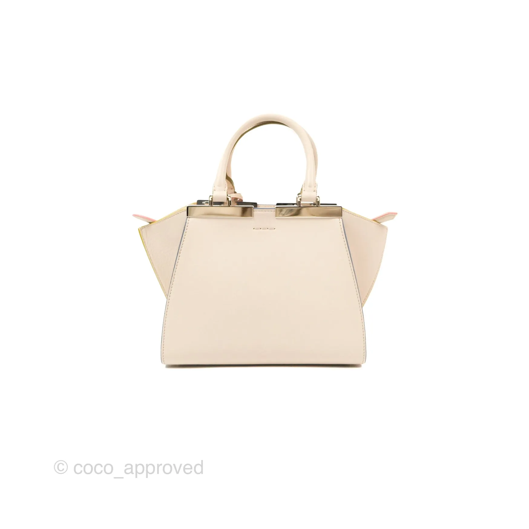 Fendi Petite 3Jours Bag Light Grey Calfskin