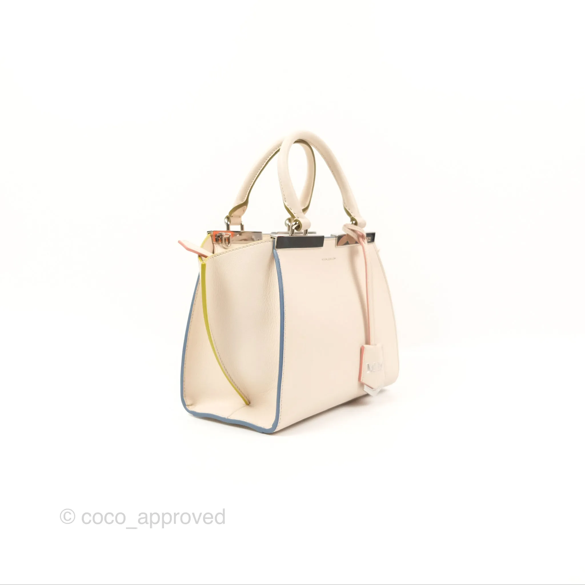 Fendi Petite 3Jours Bag Light Grey Calfskin