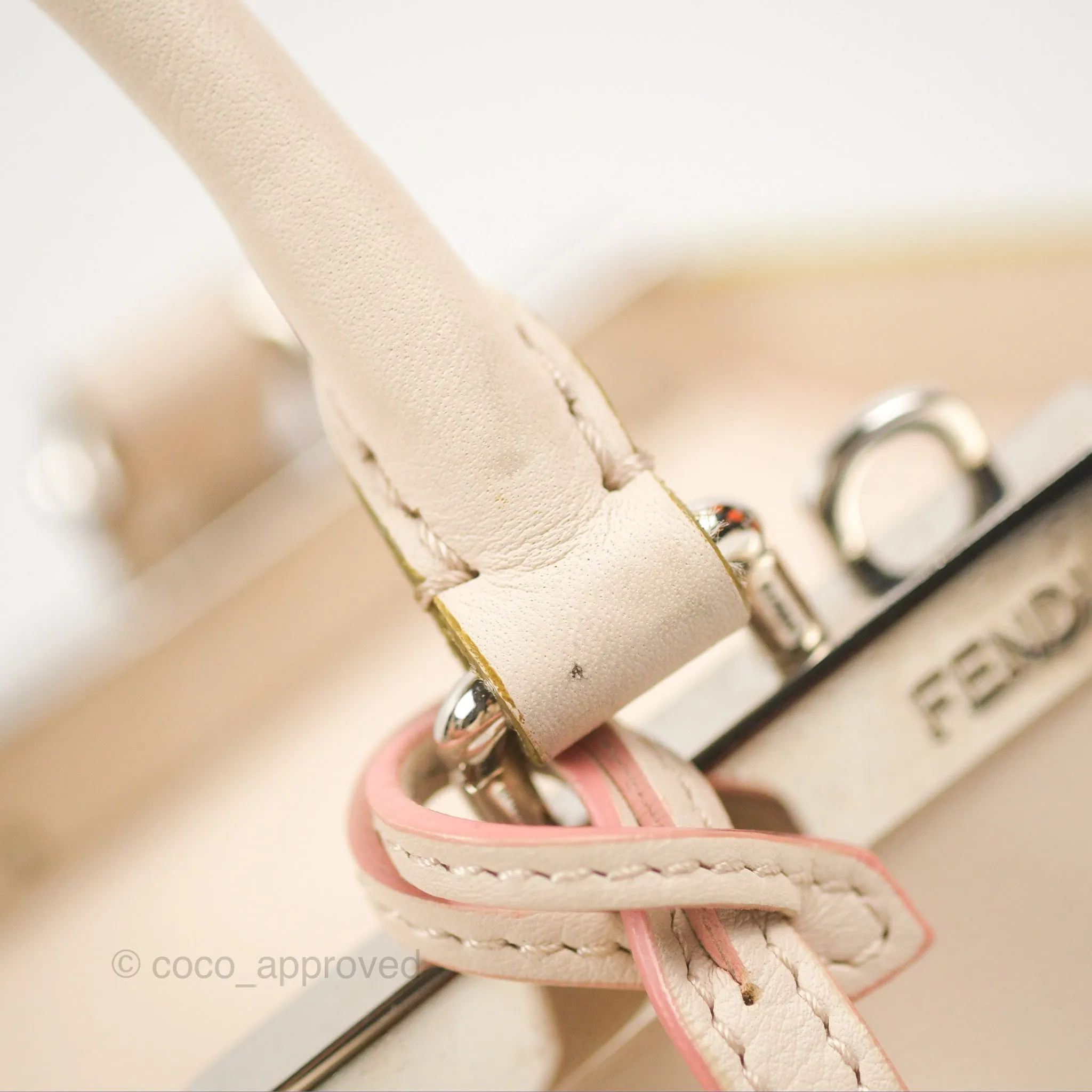 Fendi Petite 3Jours Bag Light Grey Calfskin