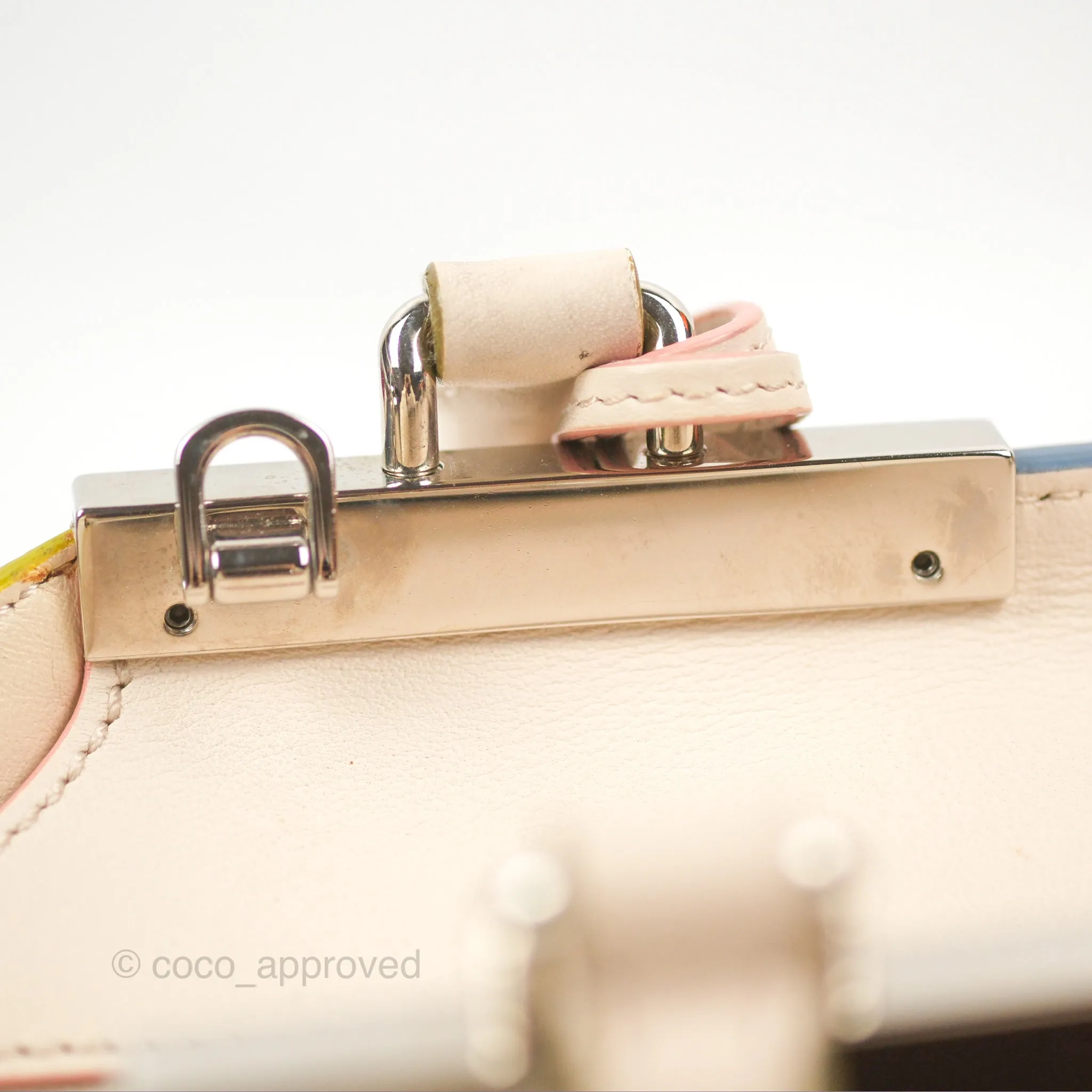 Fendi Petite 3Jours Bag Light Grey Calfskin
