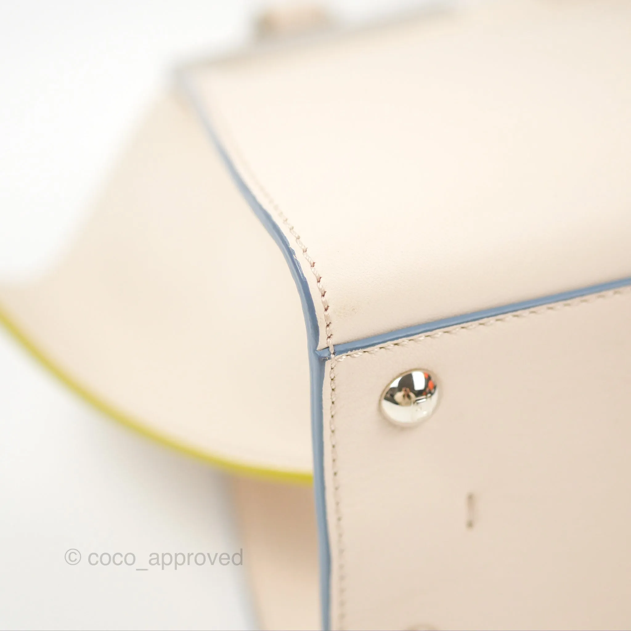 Fendi Petite 3Jours Bag Light Grey Calfskin