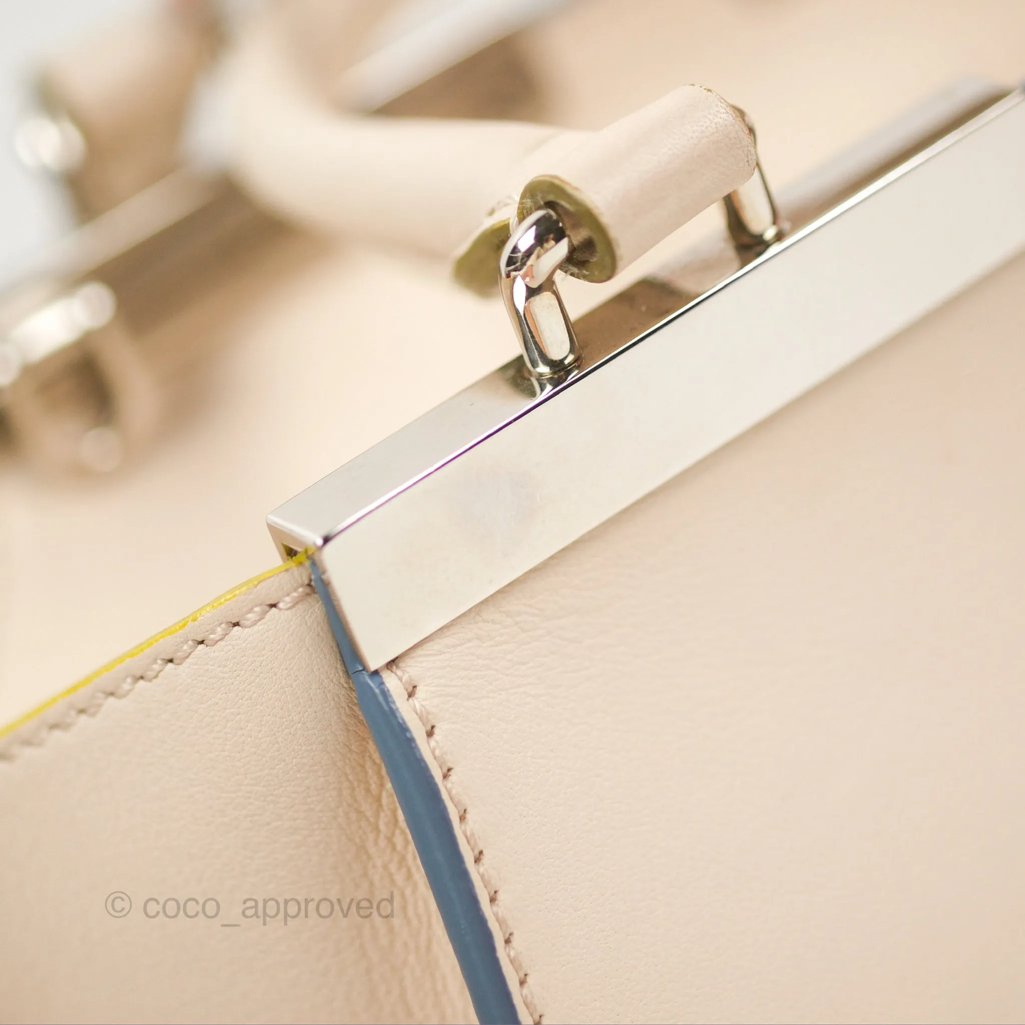 Fendi Petite 3Jours Bag Light Grey Calfskin