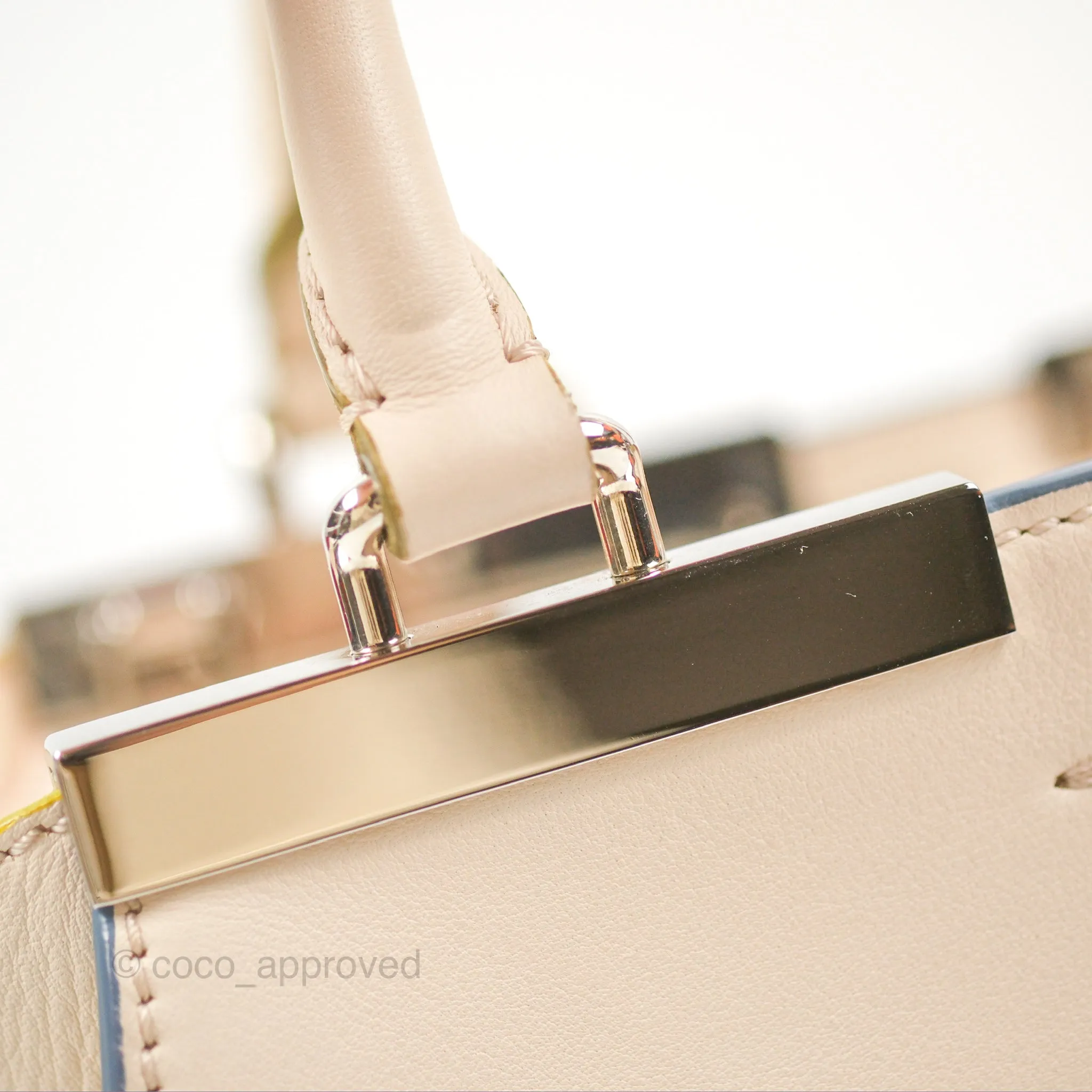 Fendi Petite 3Jours Bag Light Grey Calfskin