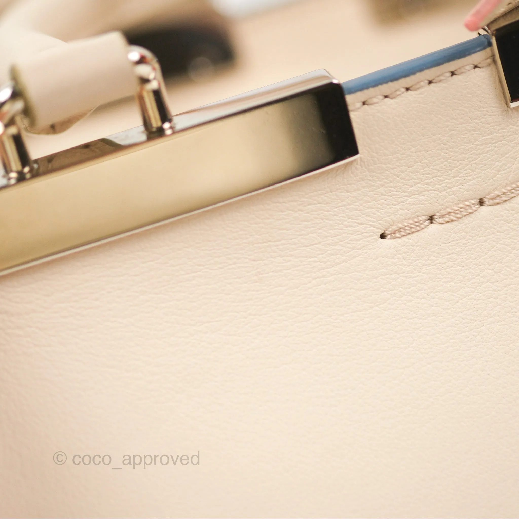 Fendi Petite 3Jours Bag Light Grey Calfskin