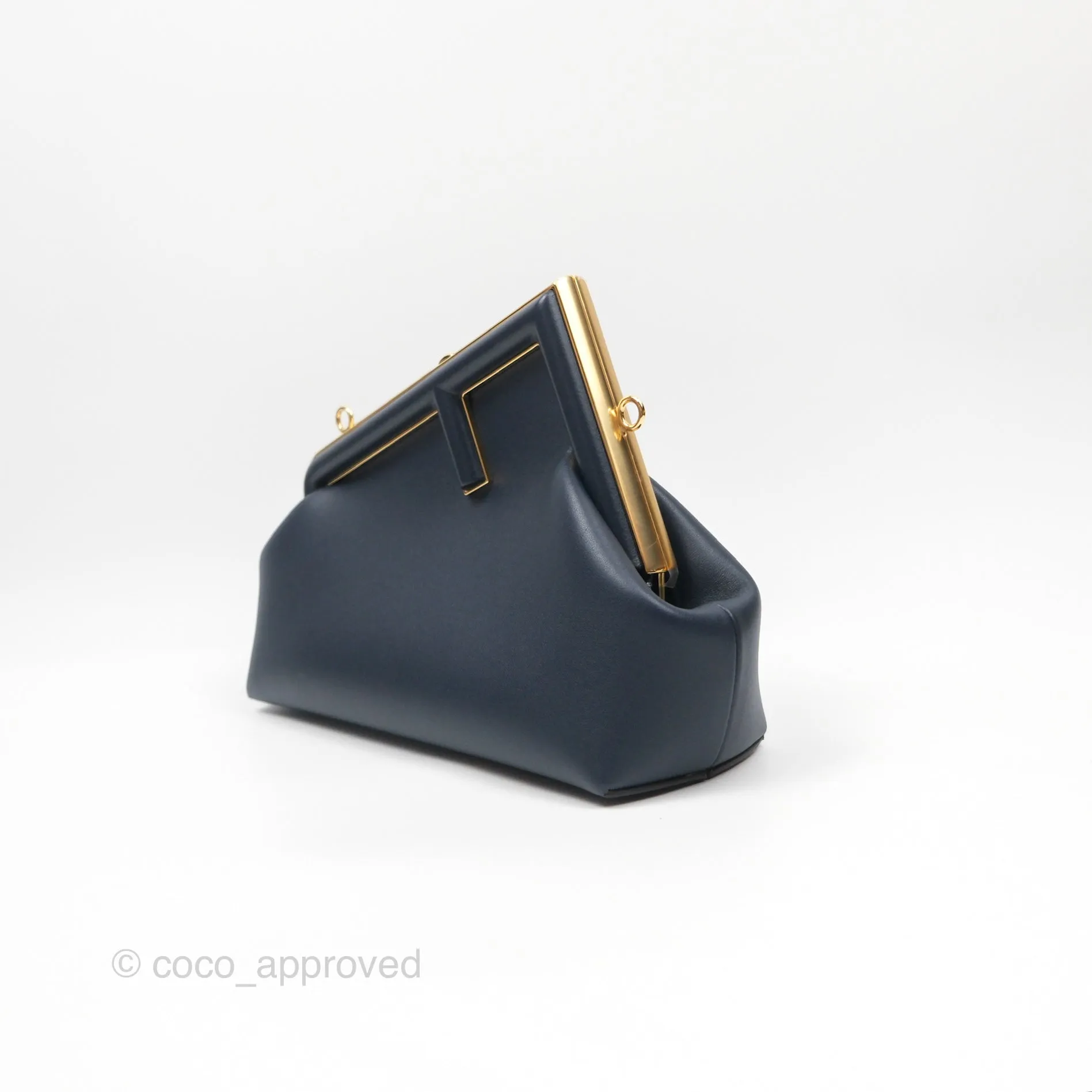 Fendi Small Fendi First Midnight Blue Shiny Nappa