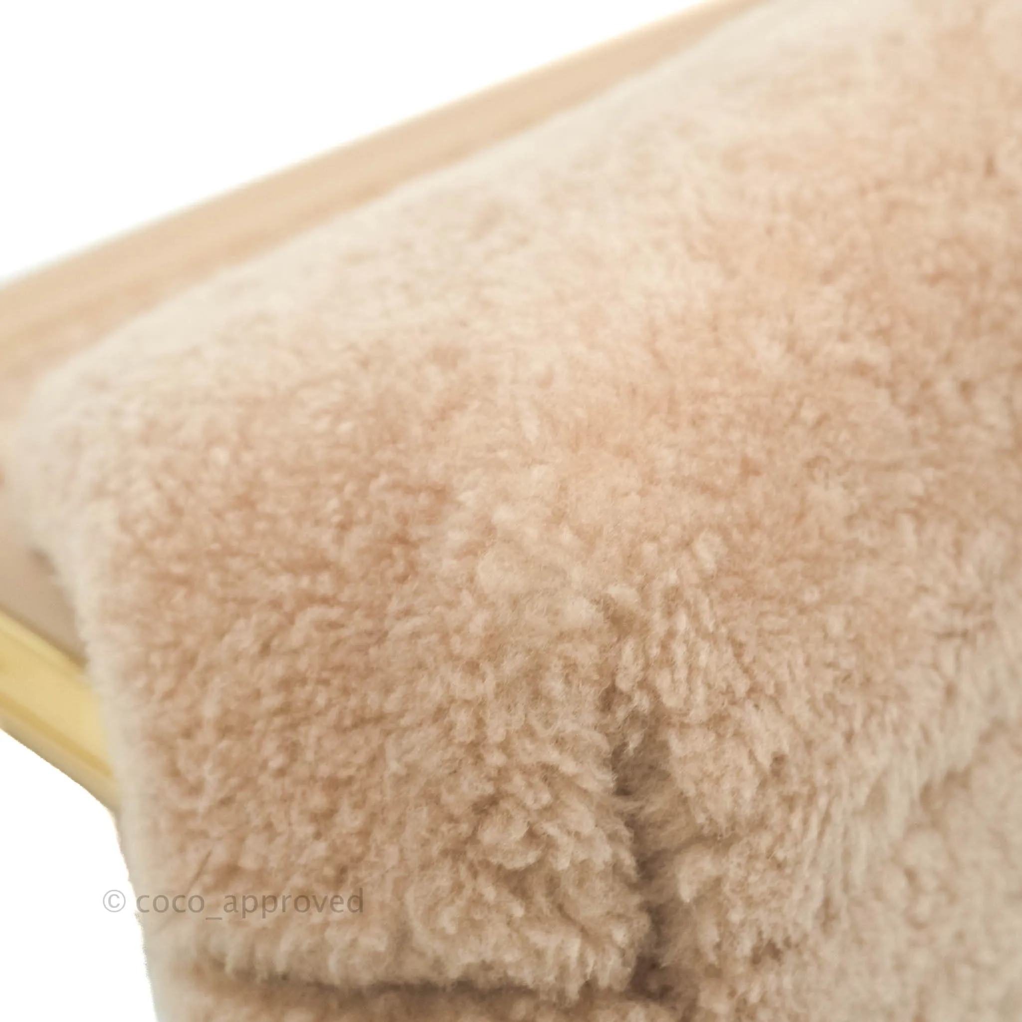 Fendi Small First Bag Pale Pink Merino Shearling Gold Hardware