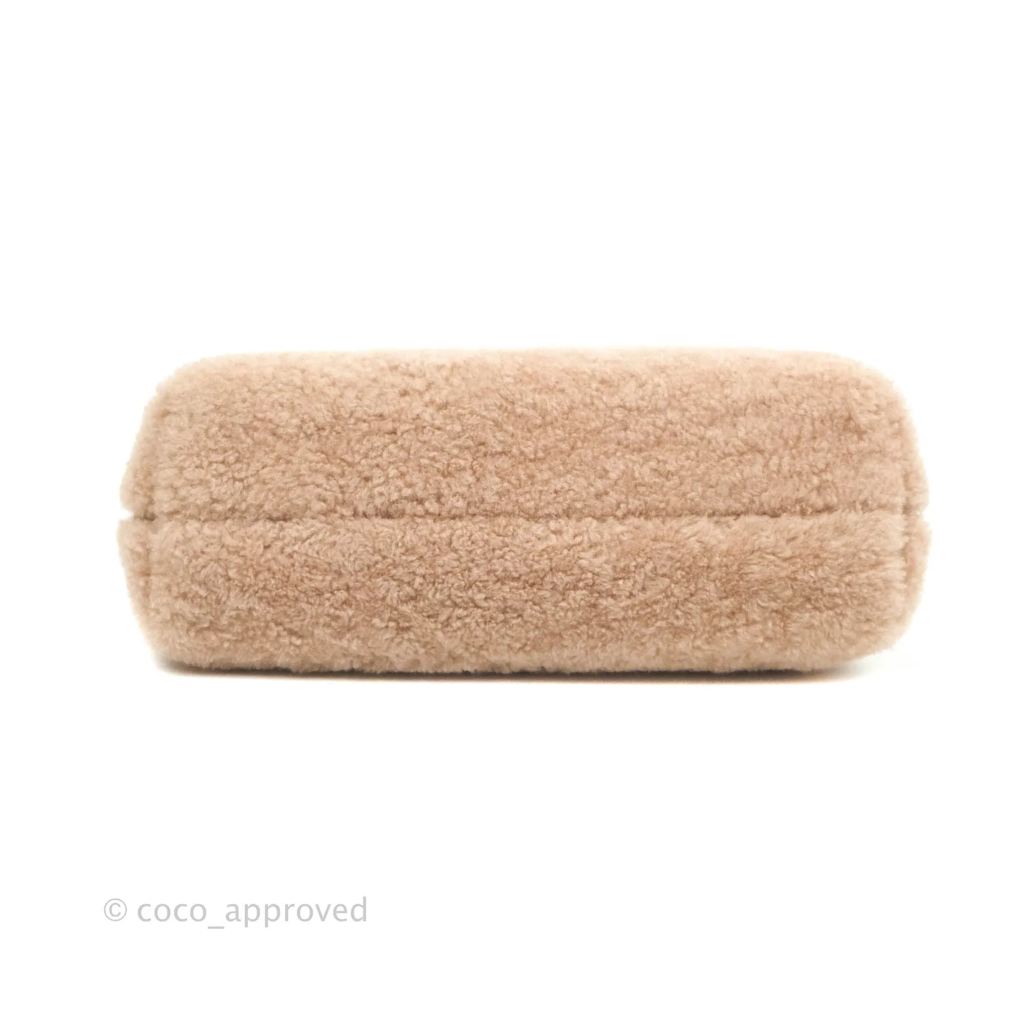 Fendi Small First Bag Pale Pink Merino Shearling Gold Hardware