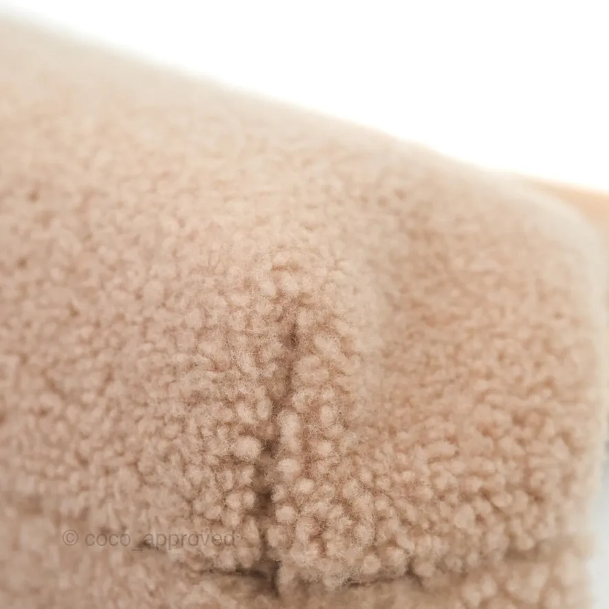 Fendi Small First Bag Pale Pink Merino Shearling Gold Hardware