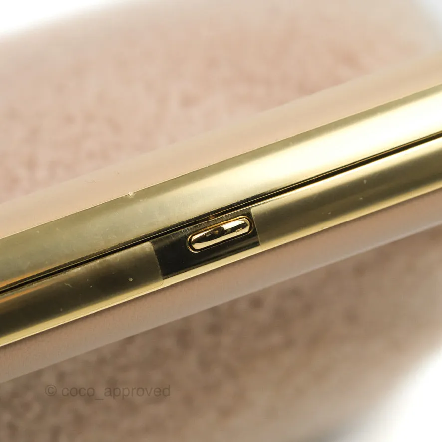 Fendi Small First Bag Pale Pink Merino Shearling Gold Hardware