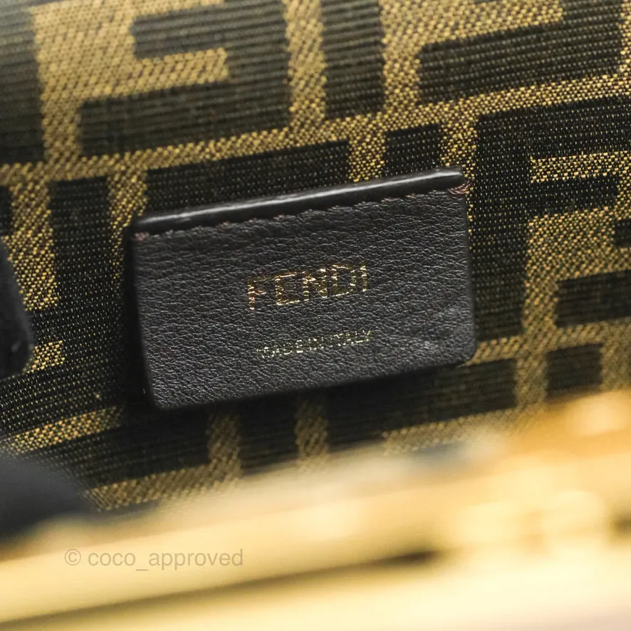 Fendi Small First Bag Pale Pink Merino Shearling Gold Hardware