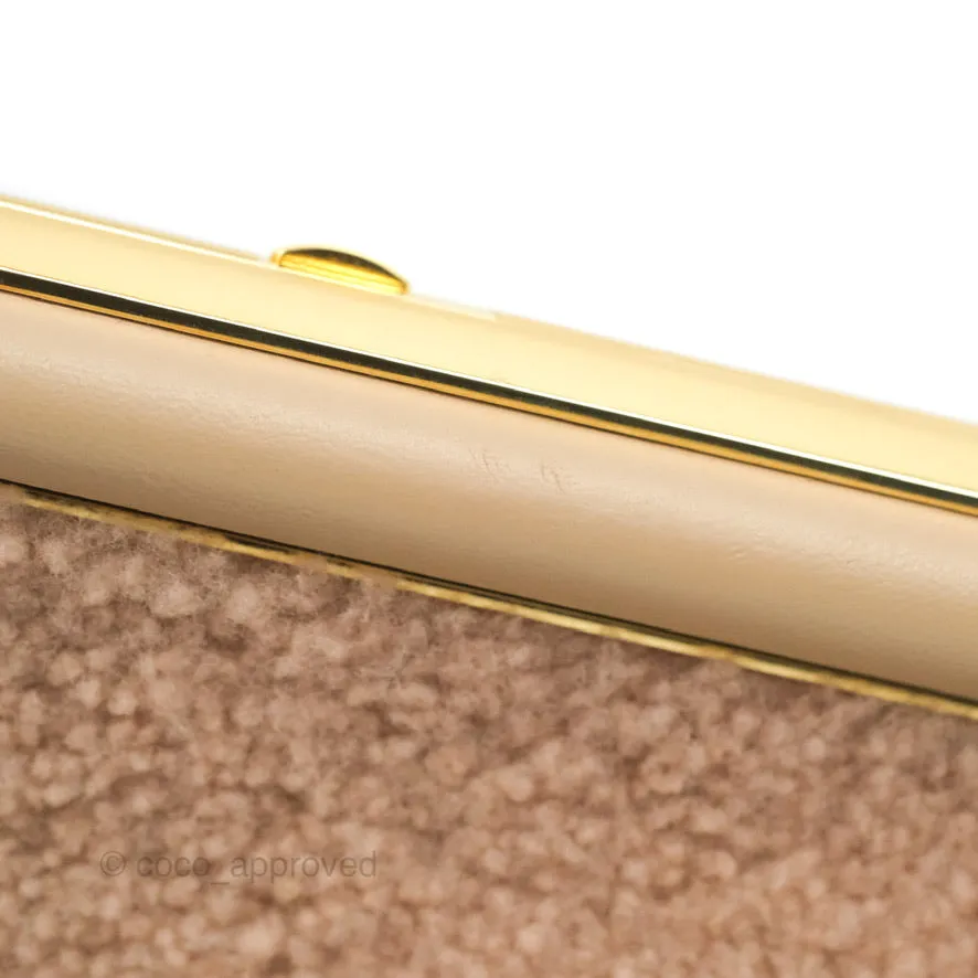 Fendi Small First Bag Pale Pink Merino Shearling Gold Hardware