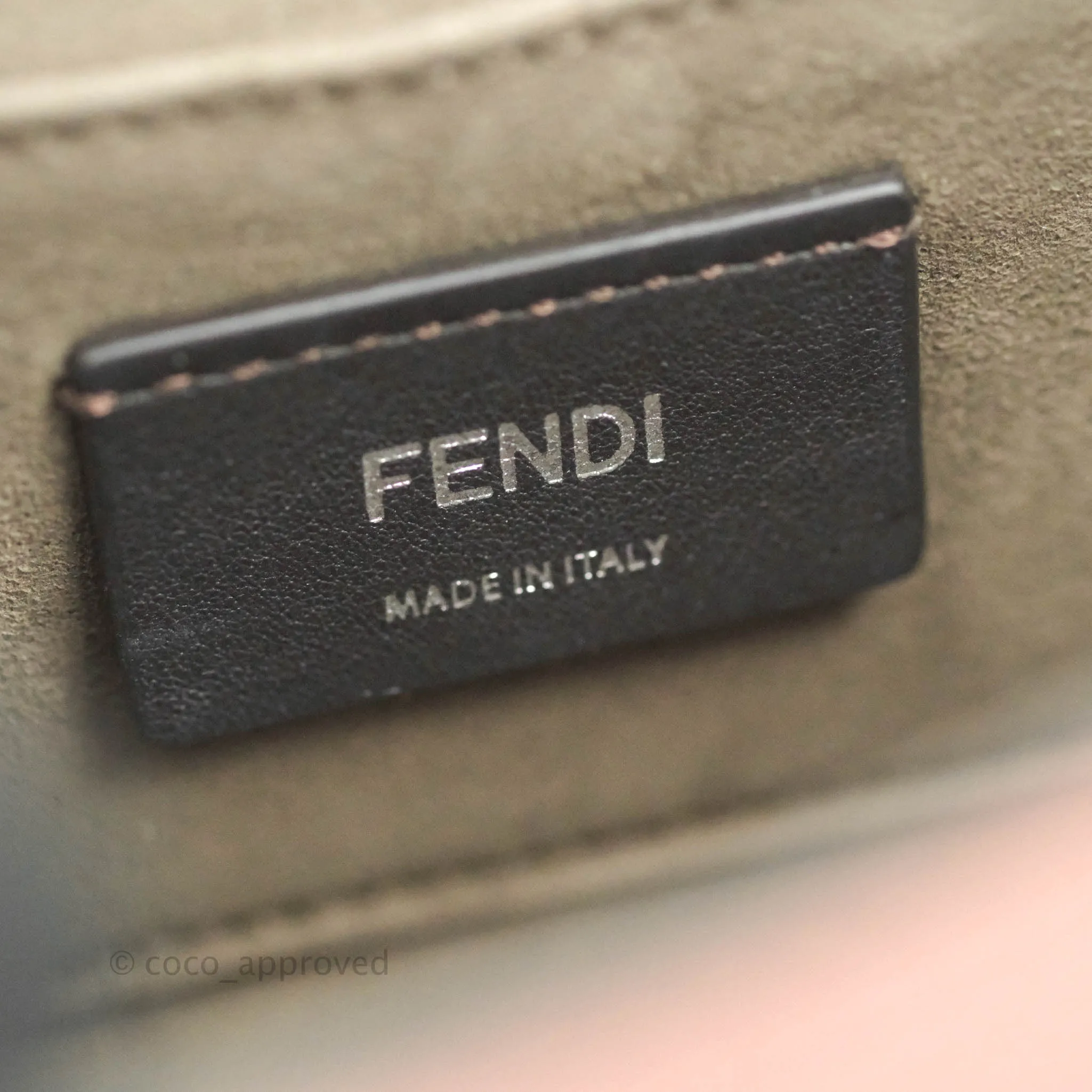 Fendi Small Kan I Shoulder Bag Rosy Pink Calfskin Gold & Silver Hardware