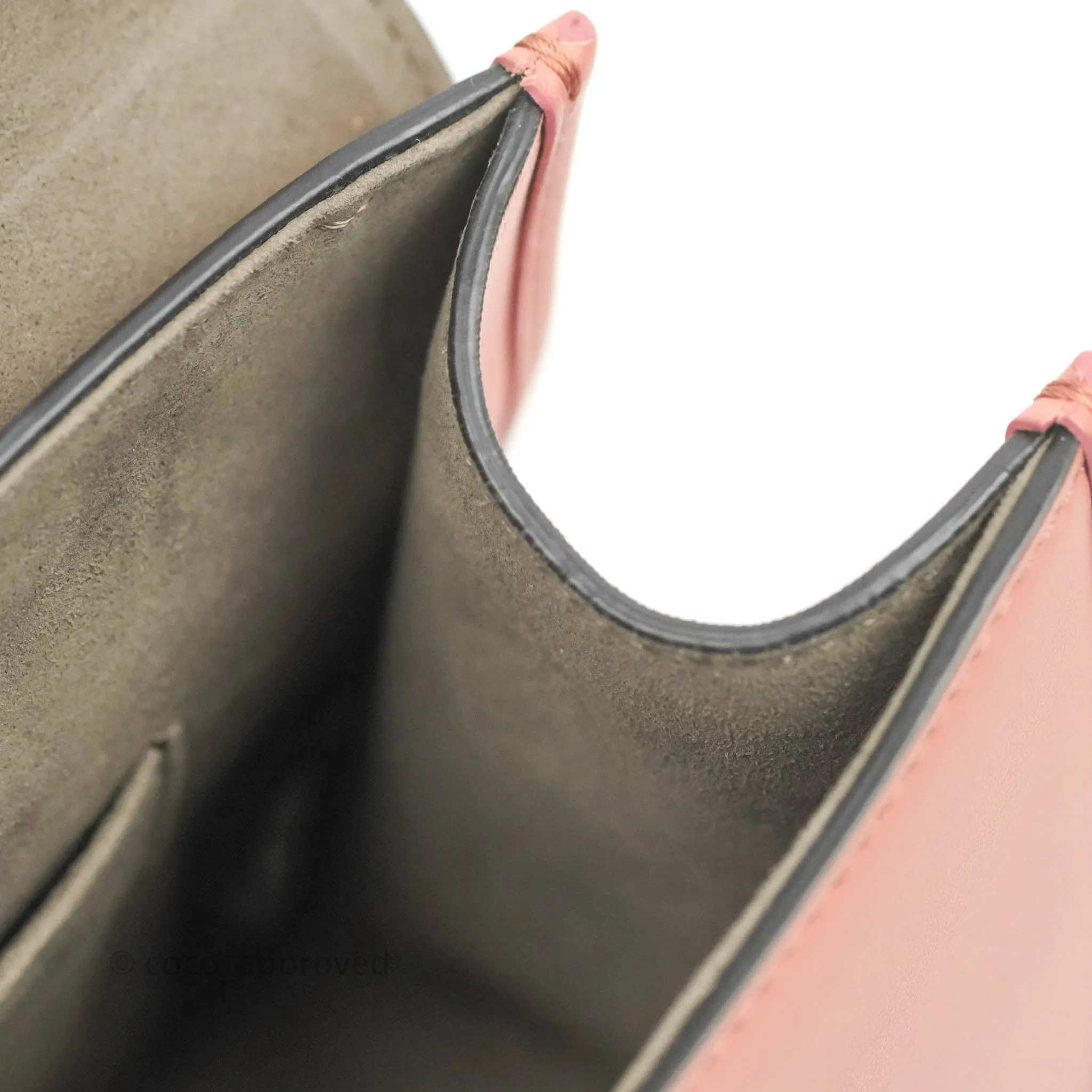 Fendi Small Kan I Shoulder Bag Rosy Pink Calfskin Gold & Silver Hardware