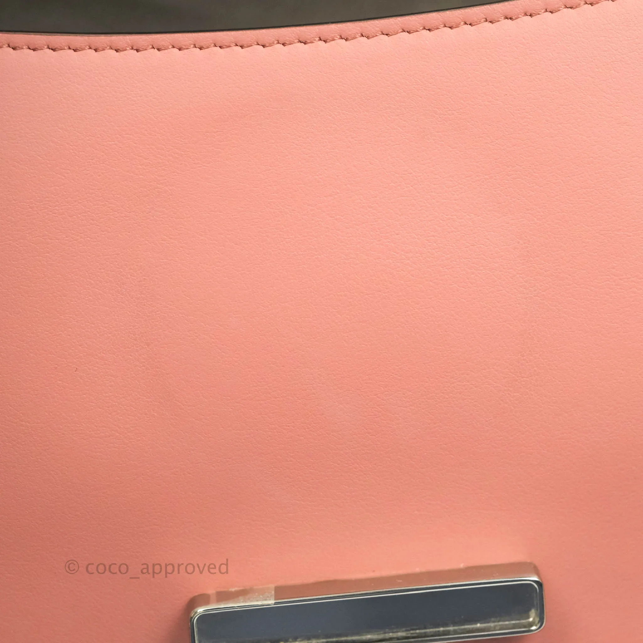 Fendi Small Kan I Shoulder Bag Rosy Pink Calfskin Gold & Silver Hardware