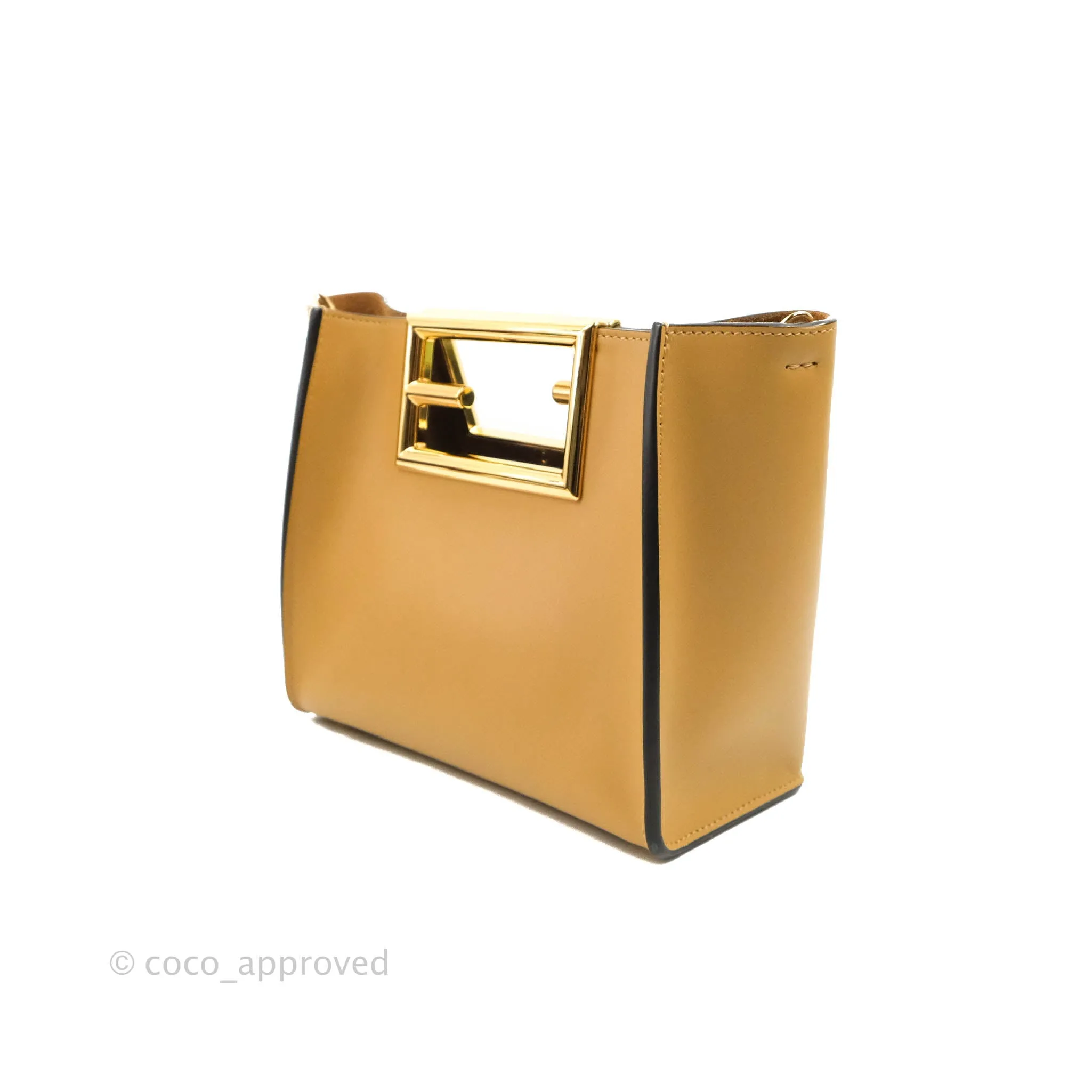 Fendi Small Way Bag Honey Beige Calfskin