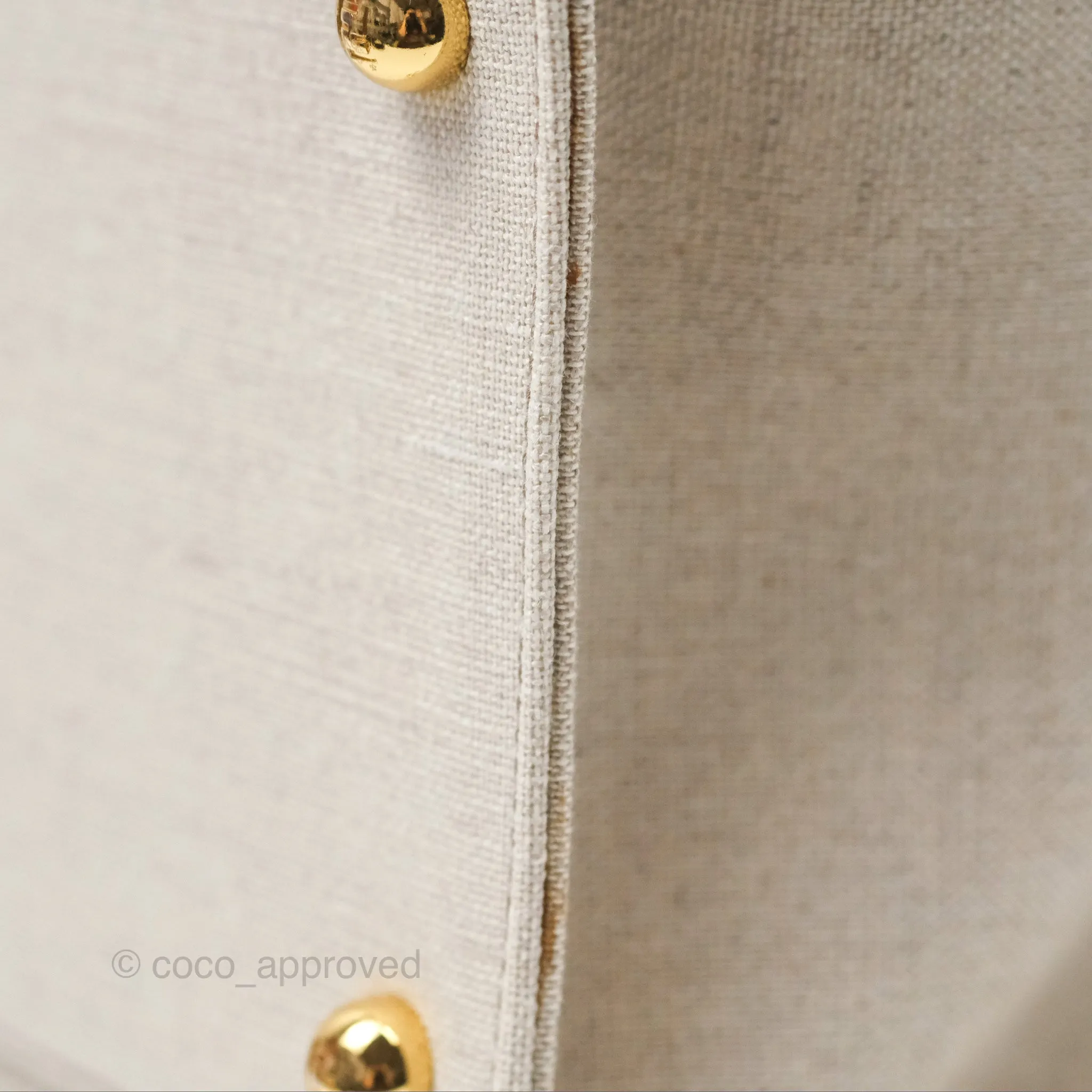 Fendi Sunshine Medium Tote Beige Fabric