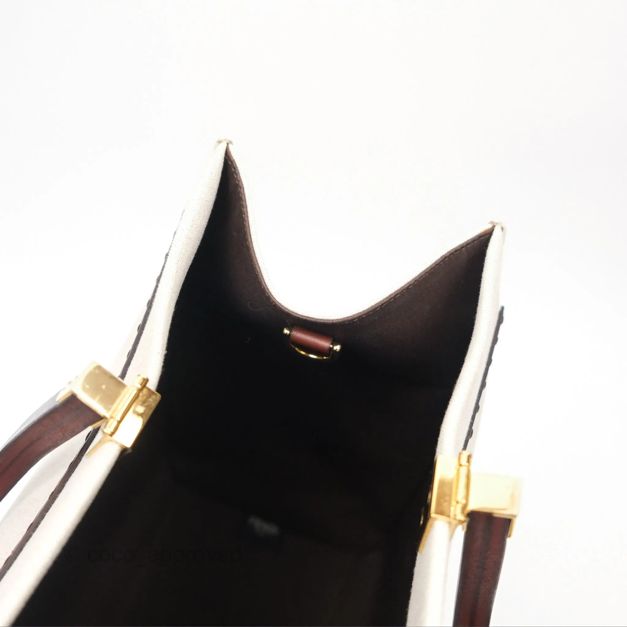 Fendi Sunshine Medium Tote Beige Fabric