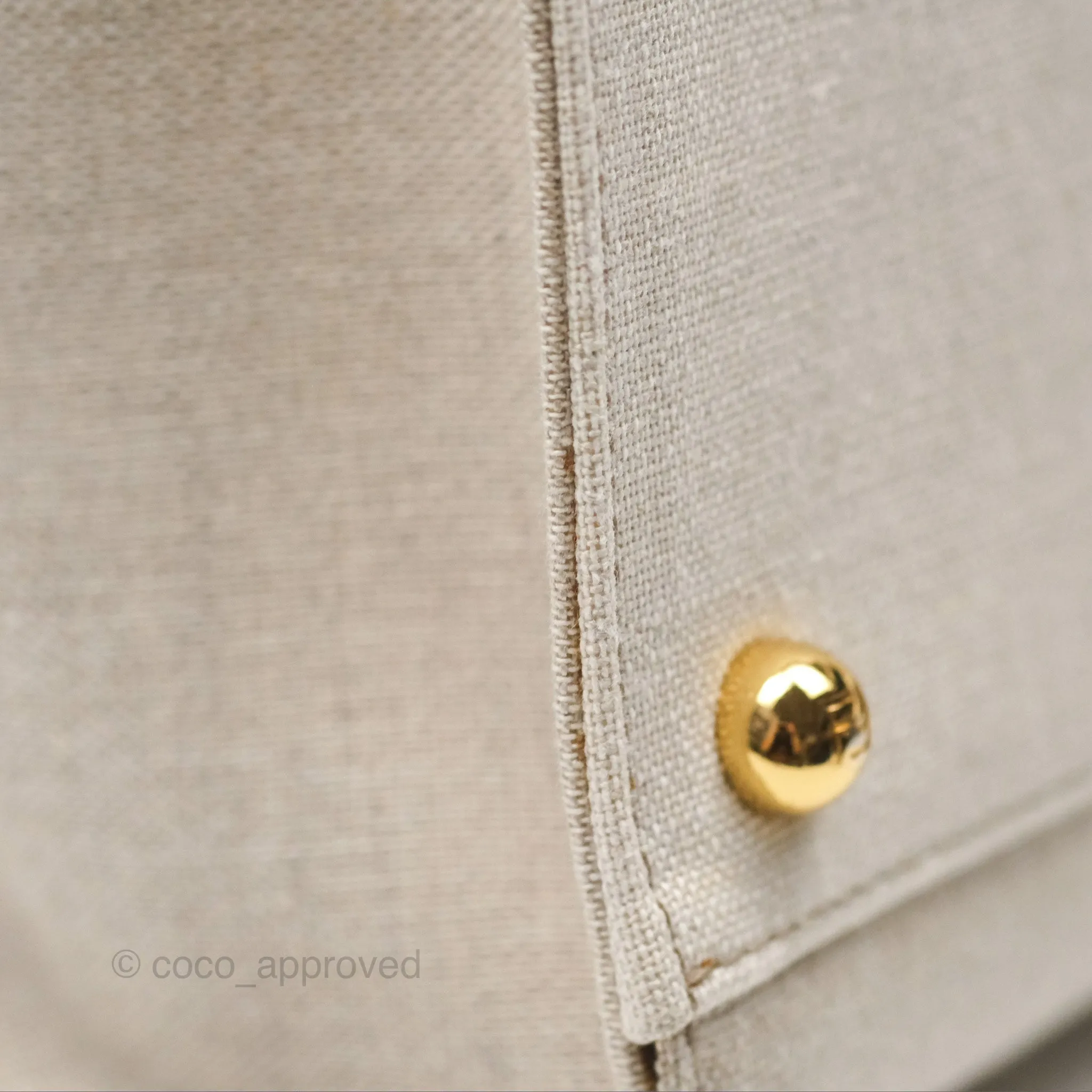 Fendi Sunshine Medium Tote Beige Fabric