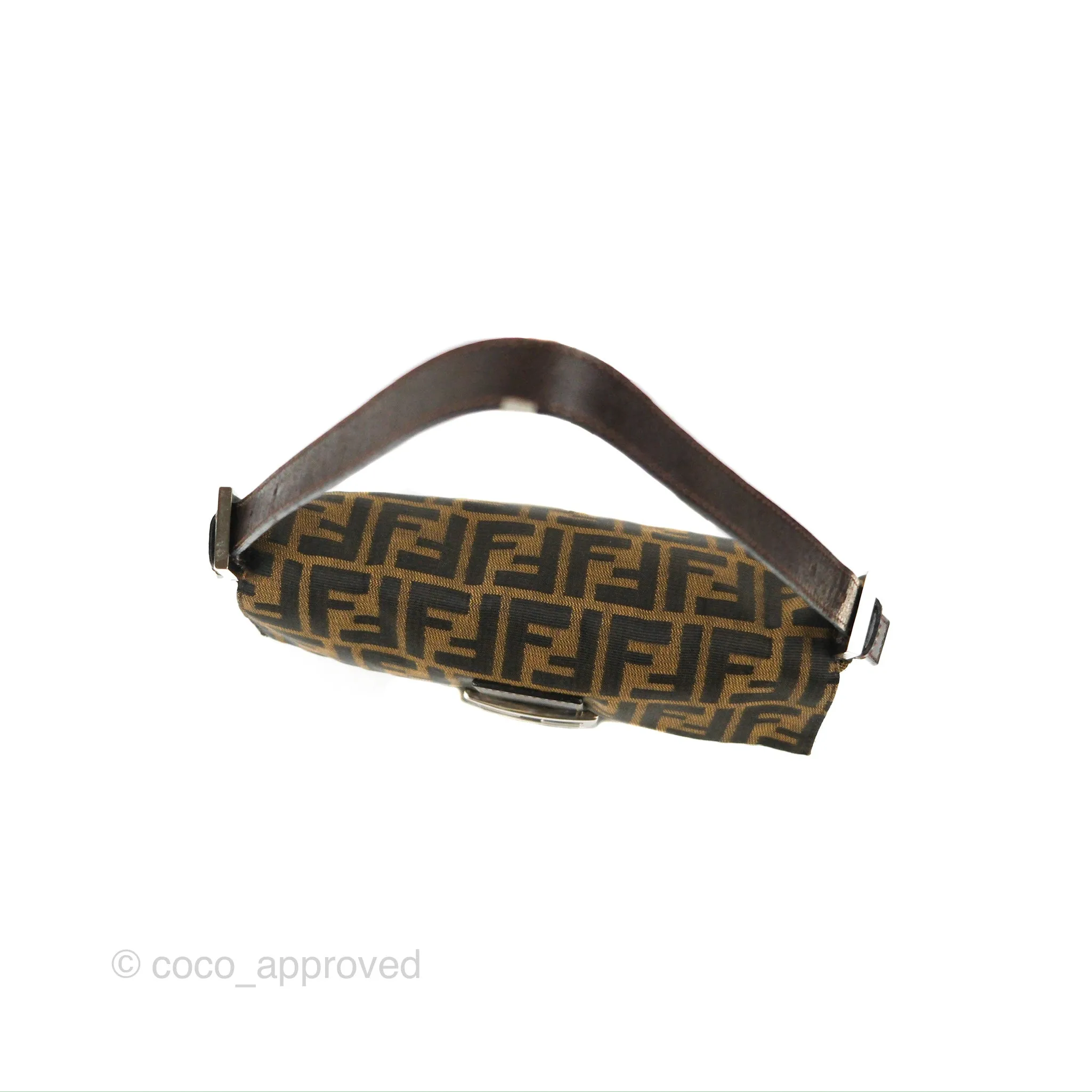 Fendi Vintage Baguette Shoulder Bag Zucca Canvas