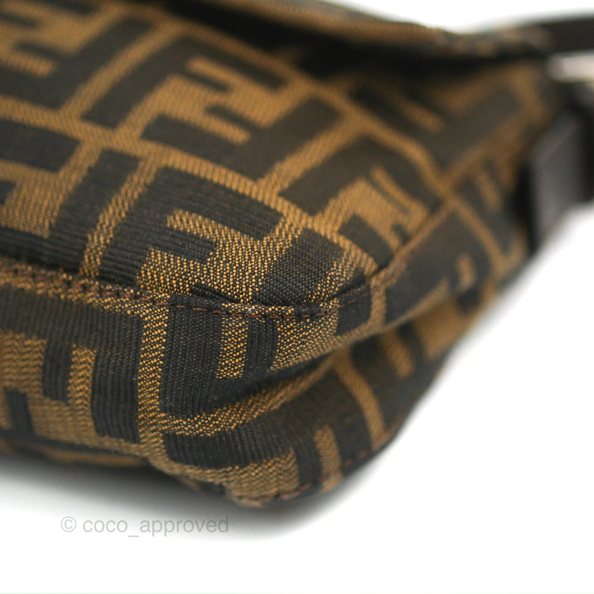 Fendi Vintage Baguette Shoulder Bag Zucca Canvas