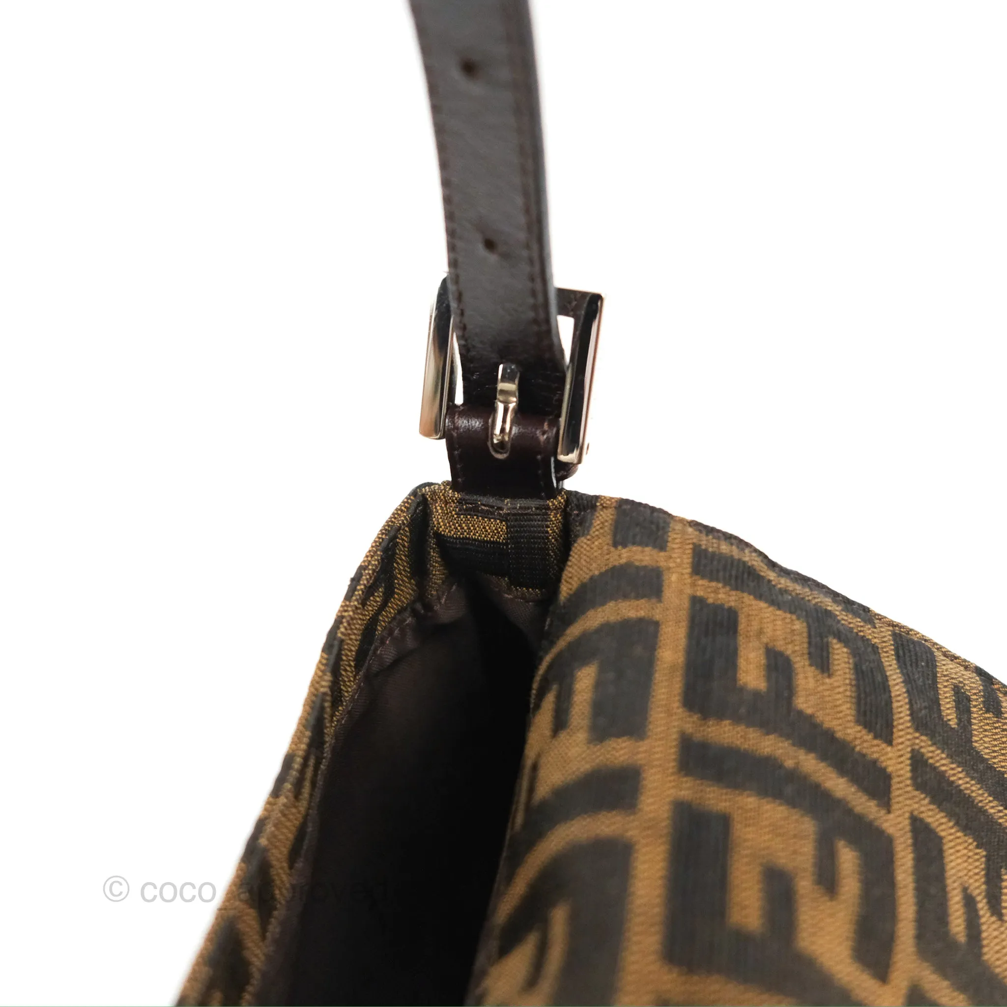 Fendi Vintage Baguette Shoulder Bag Zucca Canvas