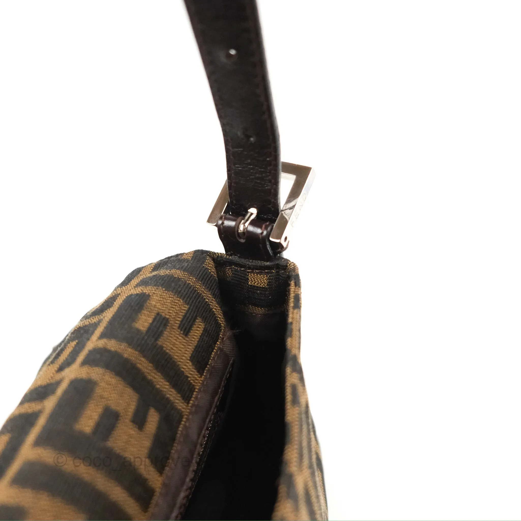Fendi Vintage Baguette Shoulder Bag Zucca Canvas