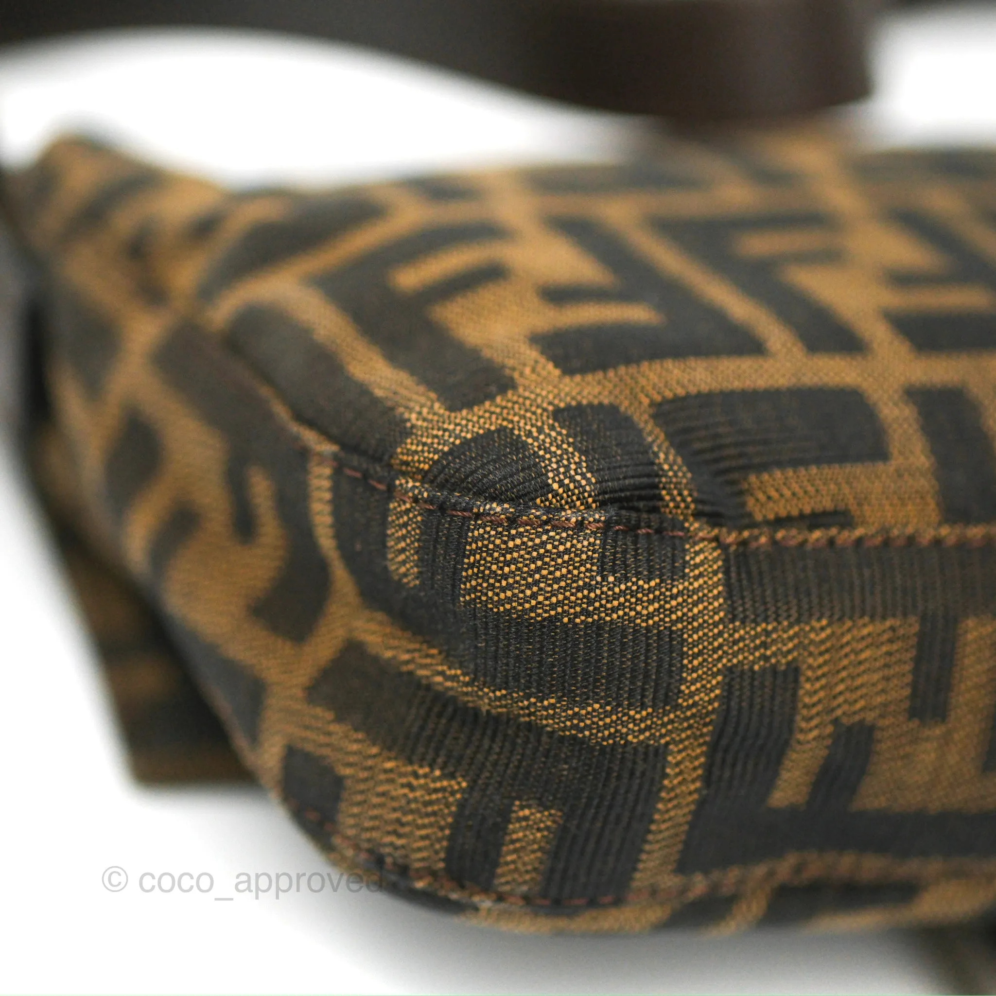 Fendi Vintage Baguette Shoulder Bag Zucca Canvas