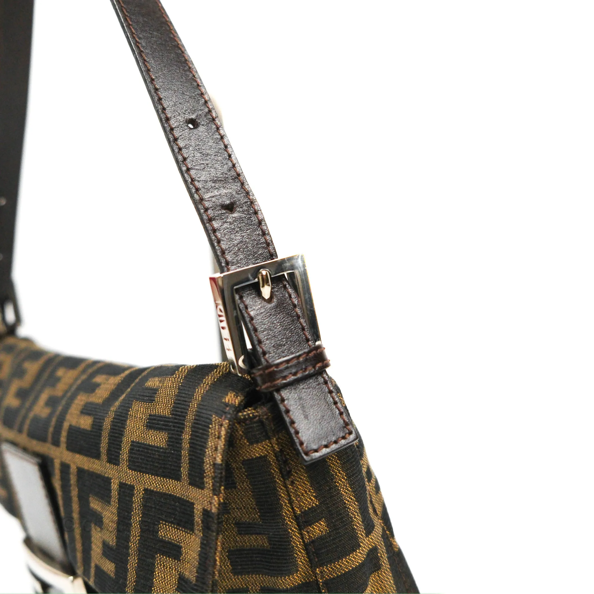 Fendi Vintage Baguette Shoulder Bag Zucca Canvas