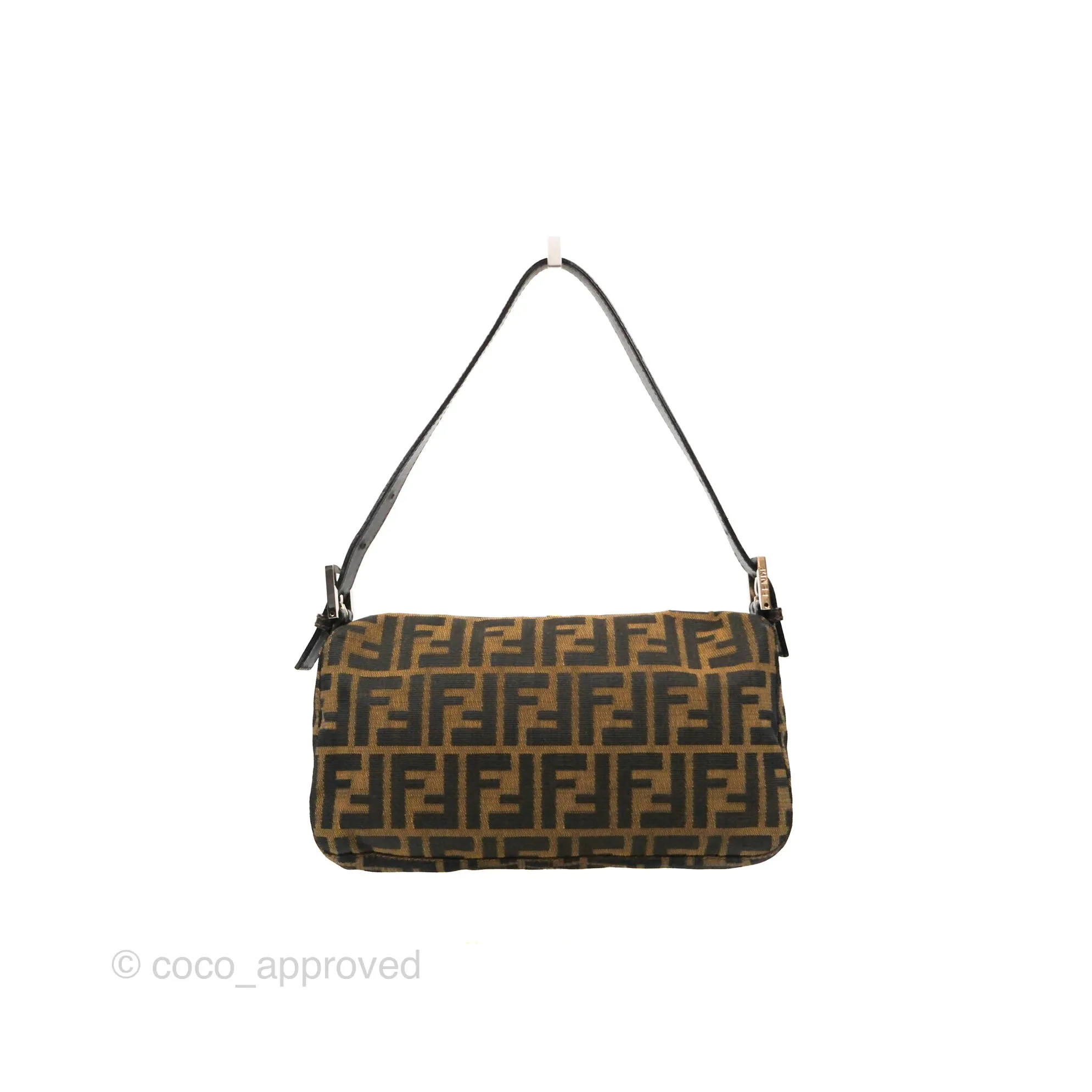 Fendi Vintage Baguette Shoulder Bag Zucca Canvas