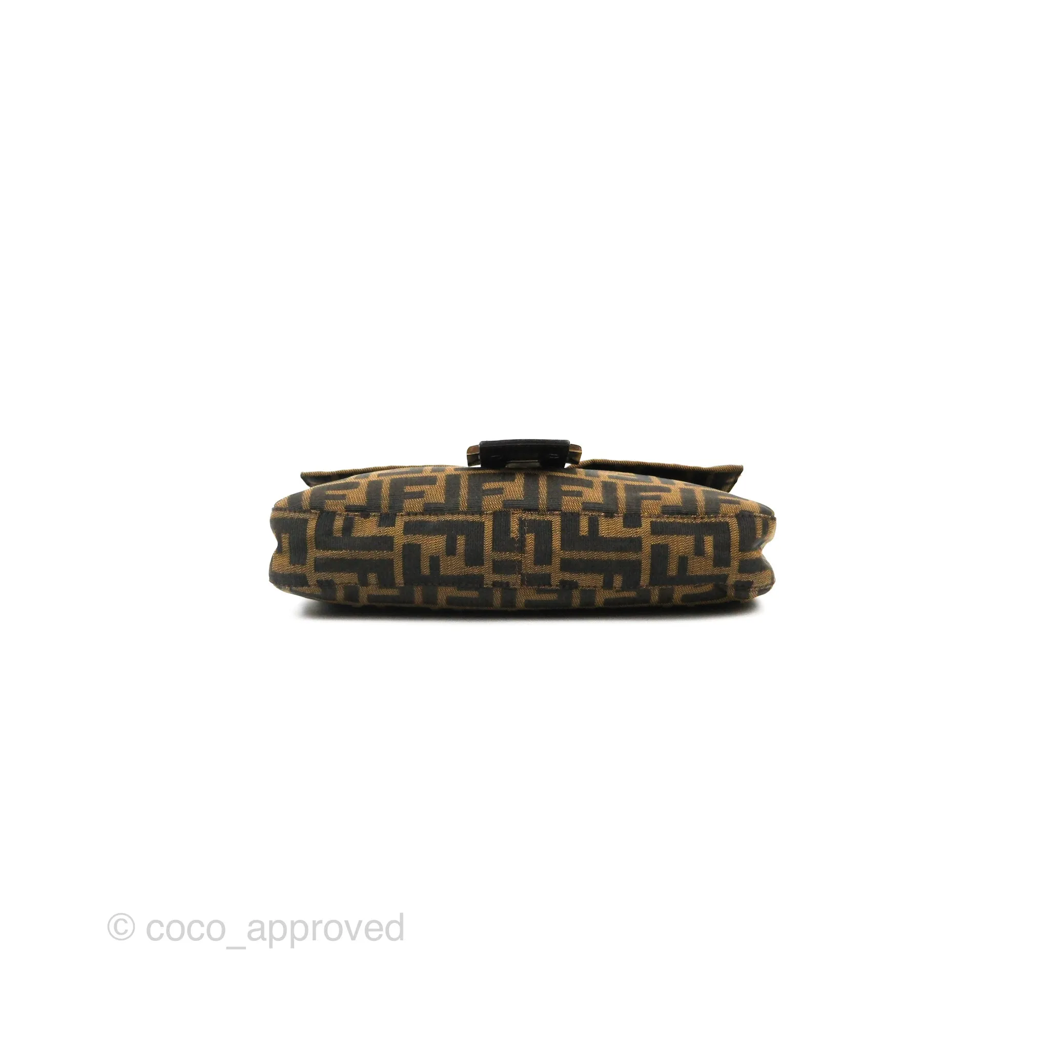 Fendi Vintage Baguette Shoulder Bag Zucca Canvas