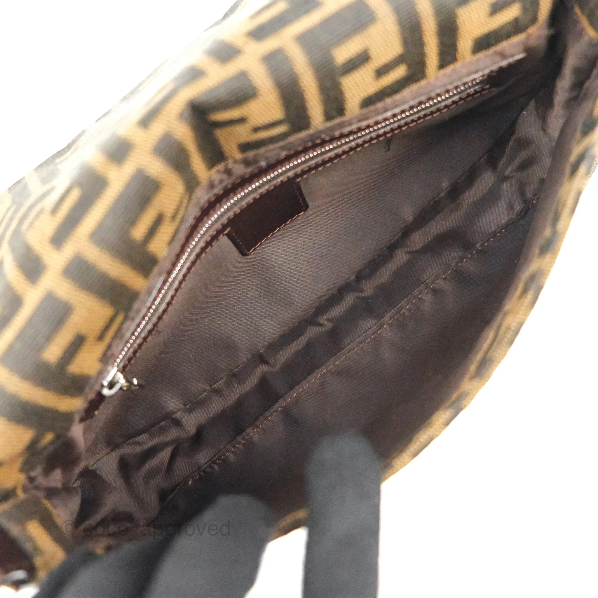Fendi Vintage Baguette Shoulder Bag Zucca Canvas
