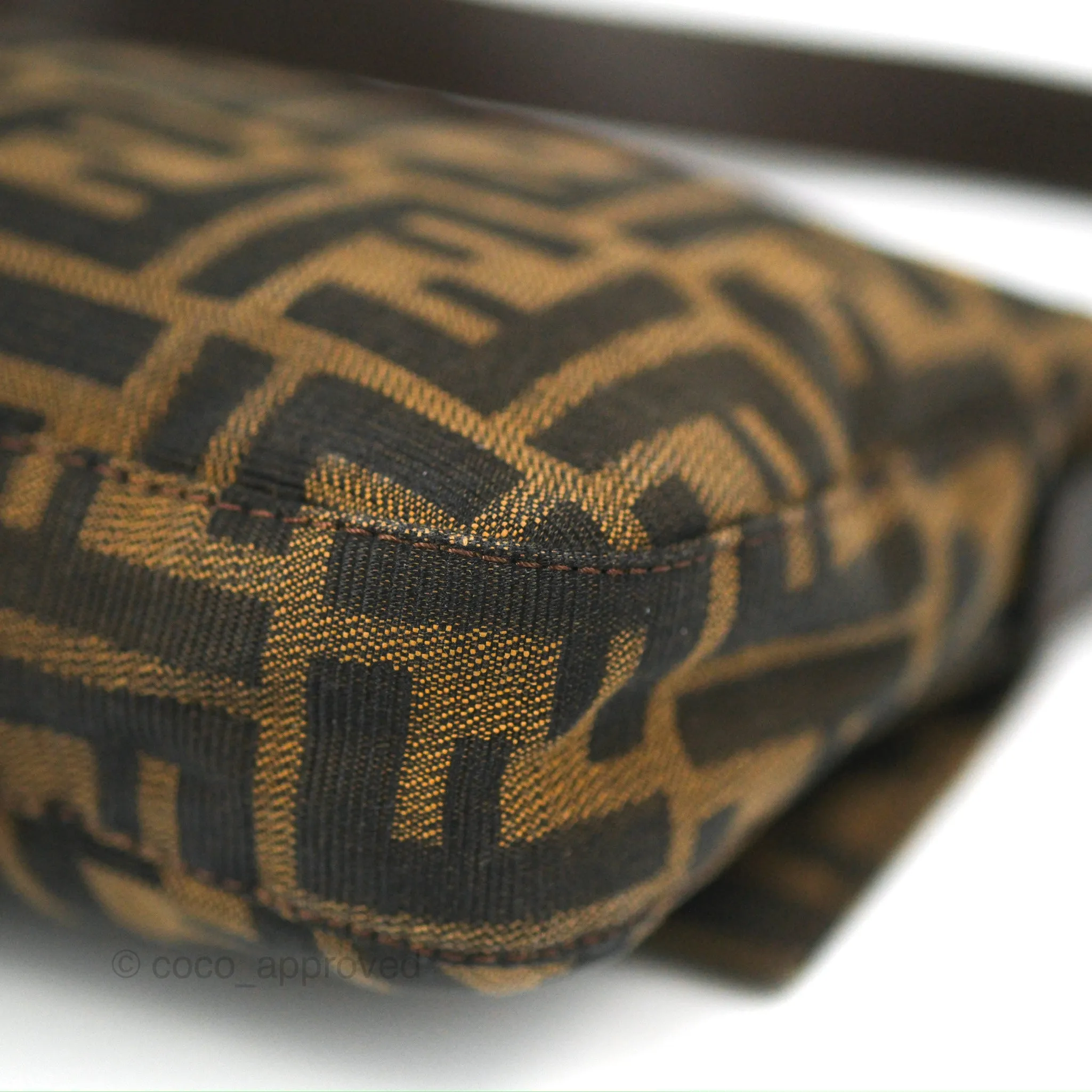Fendi Vintage Baguette Shoulder Bag Zucca Canvas
