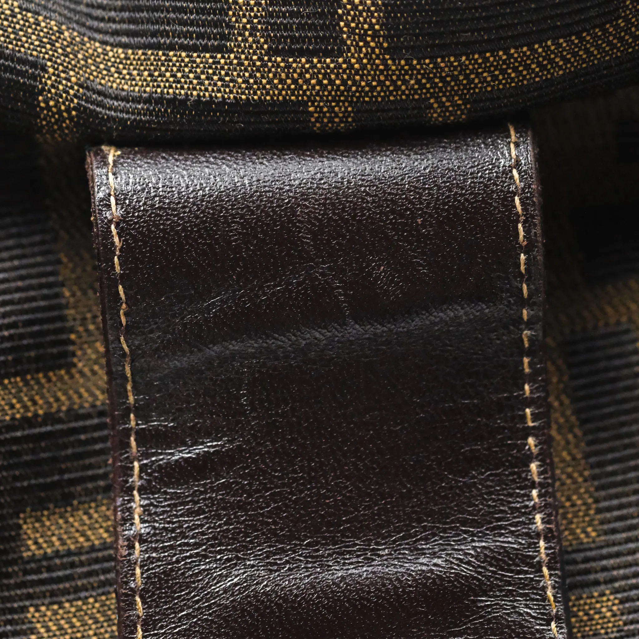 Fendi Vintage Zucca Hobo Shoulder Bag Brown