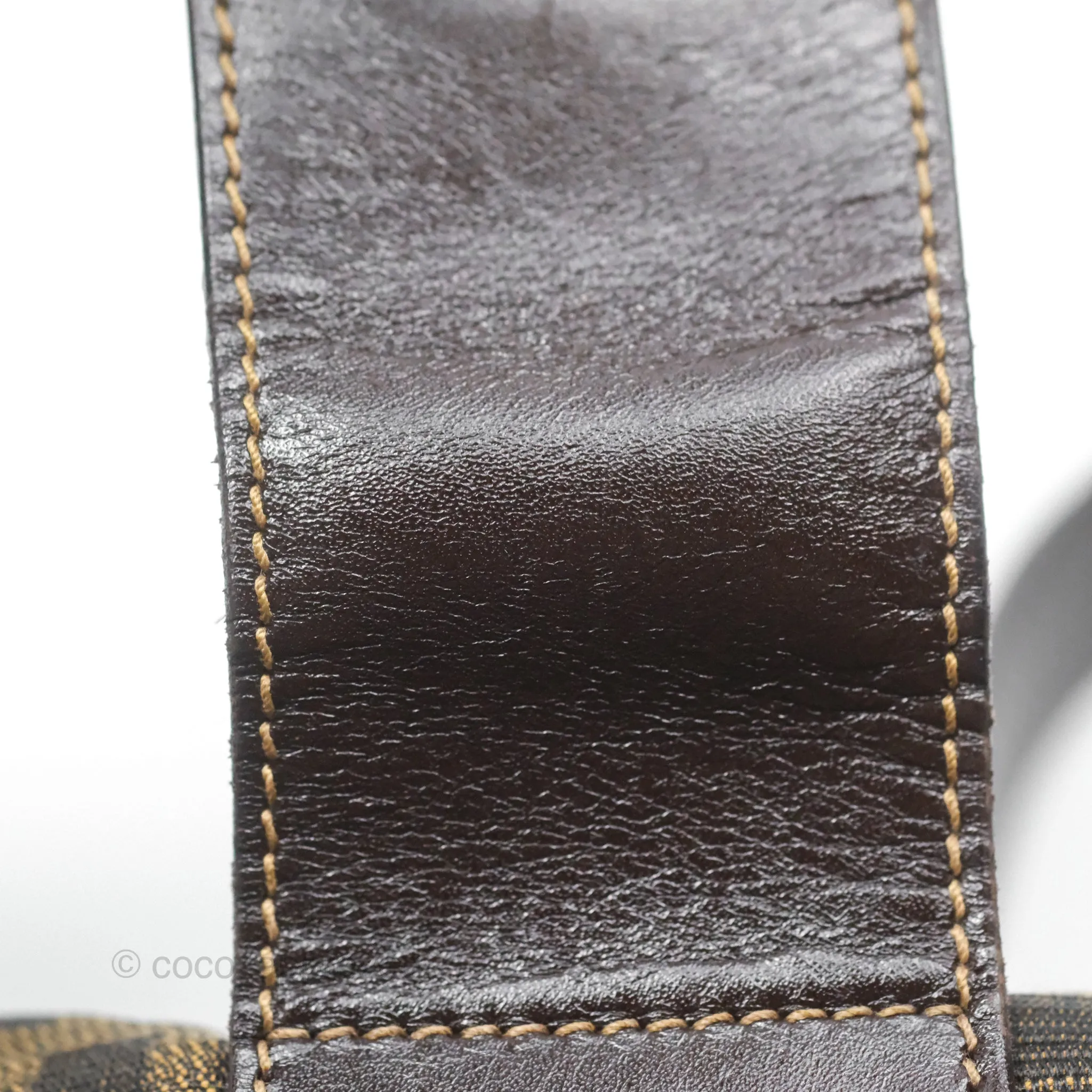 Fendi Vintage Zucca Hobo Shoulder Bag Brown