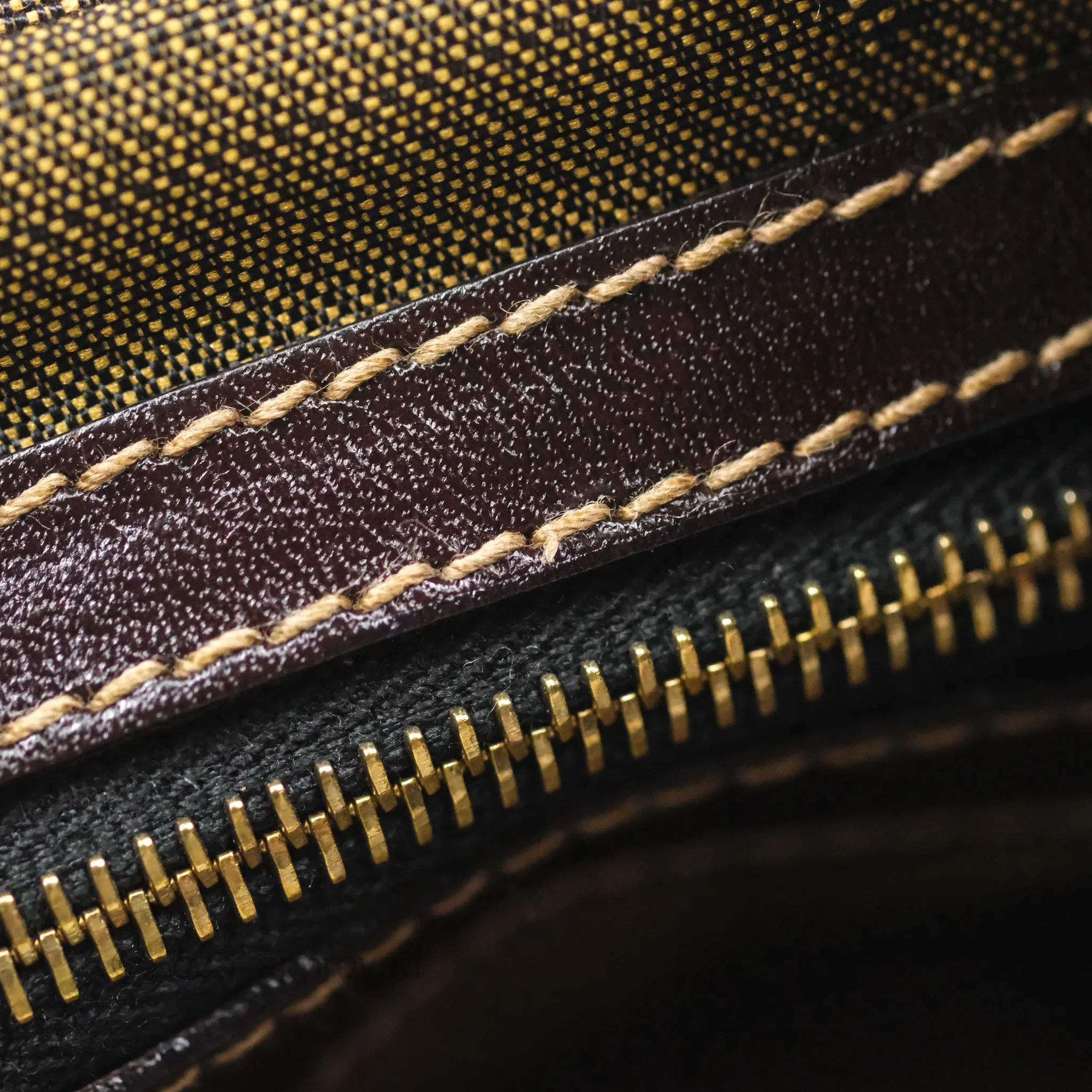 Fendi Vintage Zucca Hobo Shoulder Bag Brown