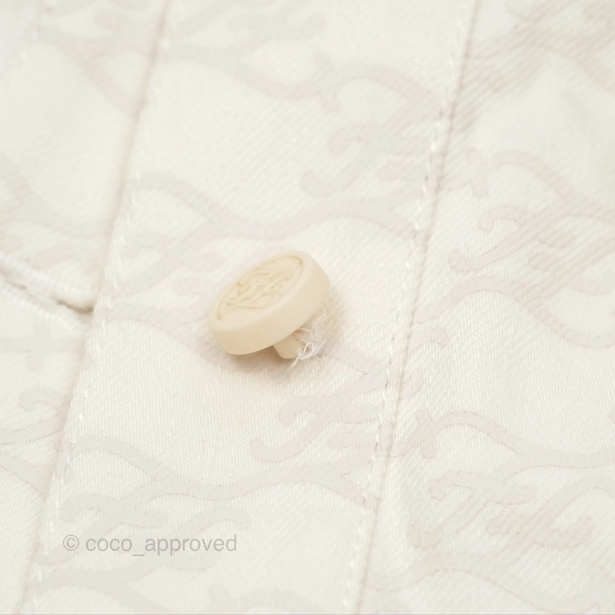 Fendi White Denim Jacket Size 36