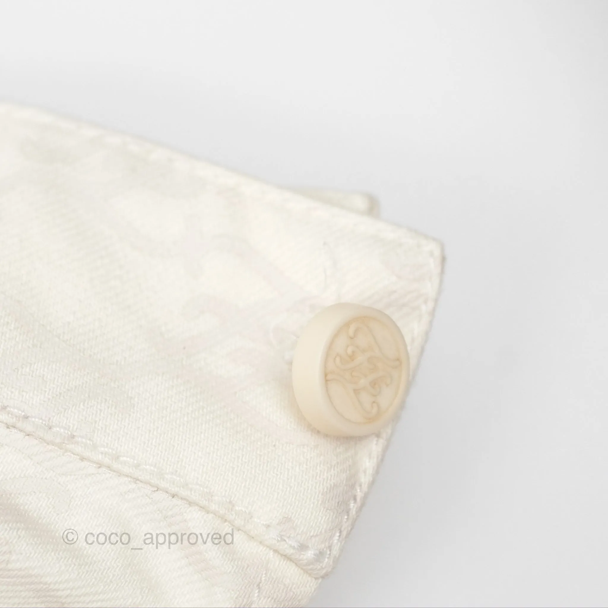 Fendi White Denim Jacket Size 36