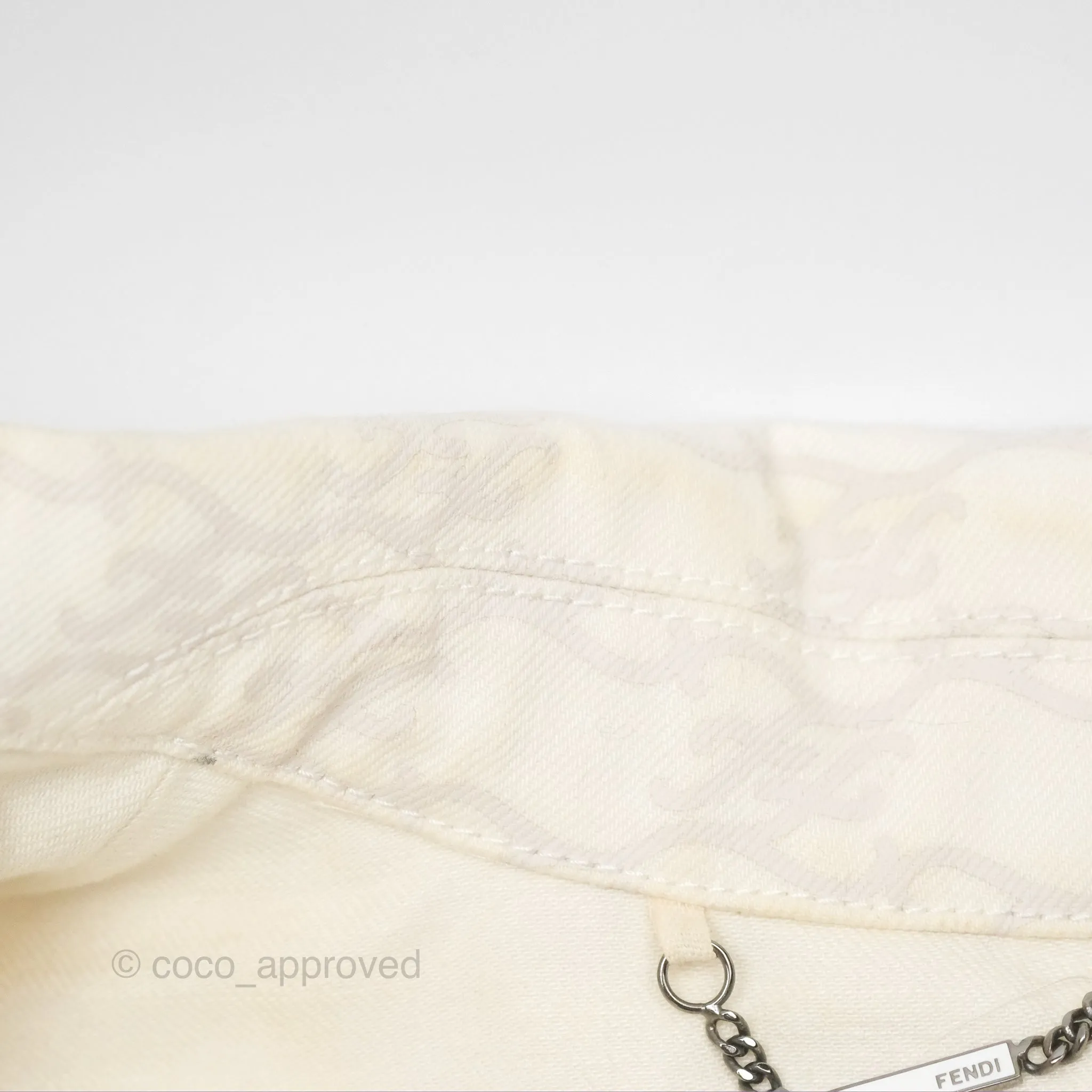 Fendi White Denim Jacket Size 36