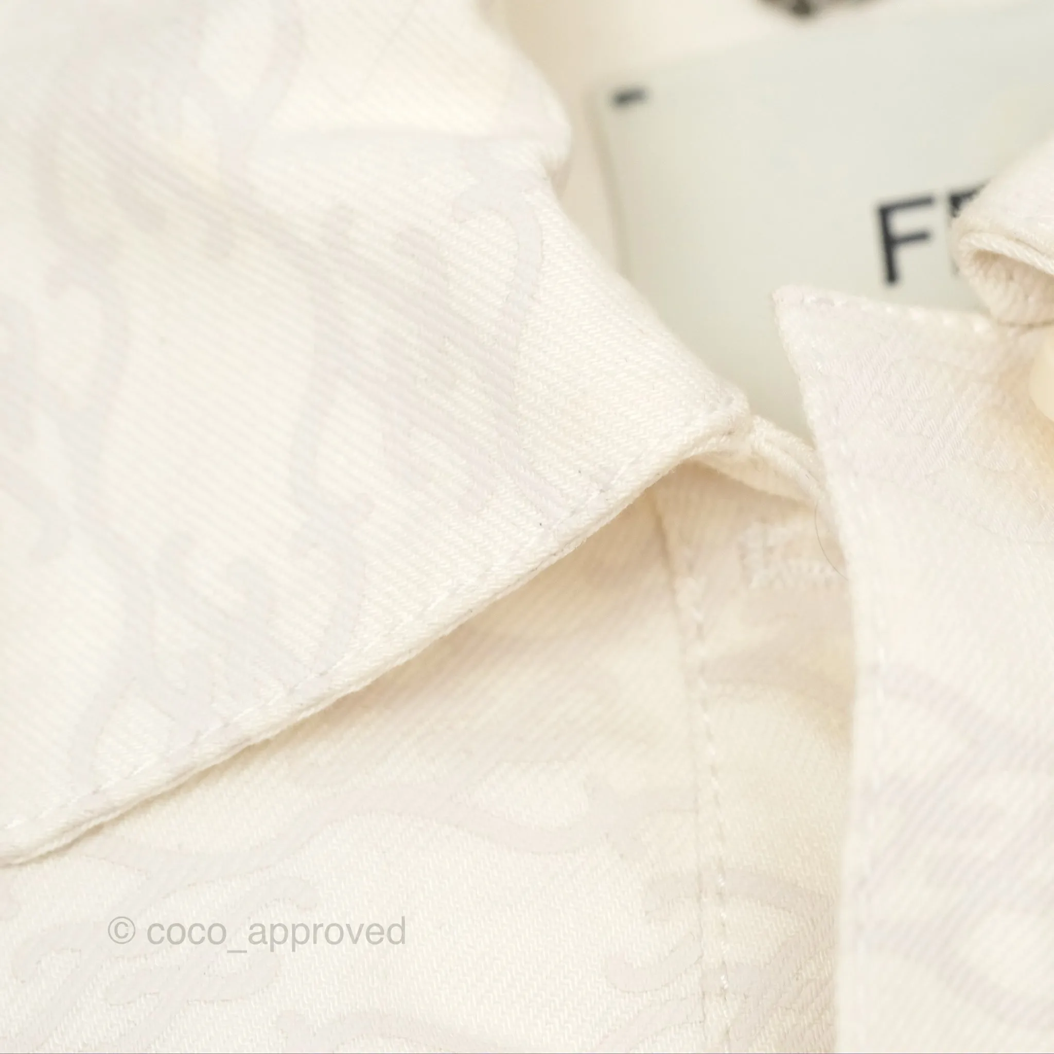 Fendi White Denim Jacket Size 36