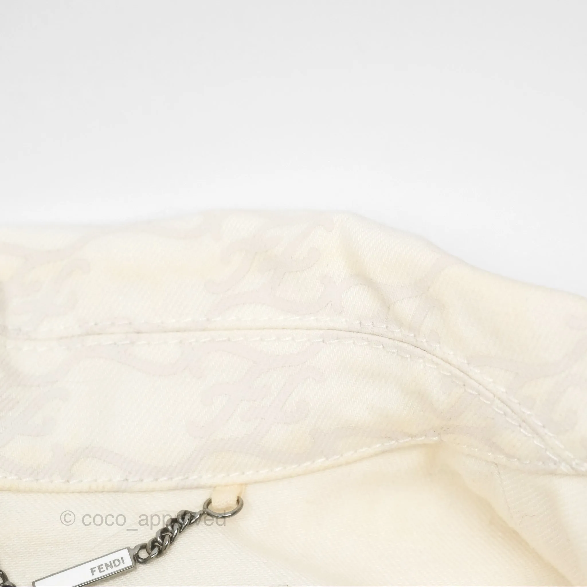 Fendi White Denim Jacket Size 36
