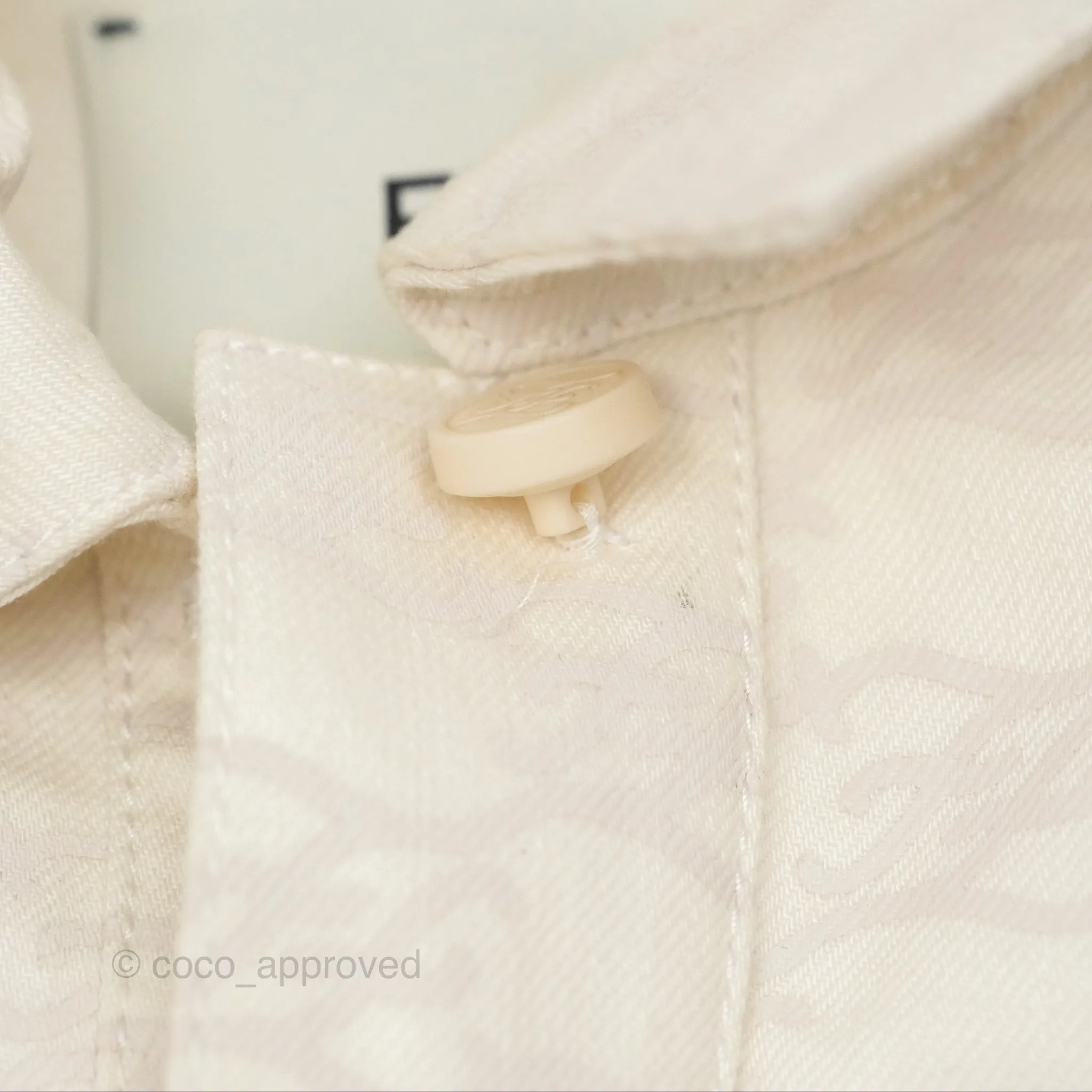 Fendi White Denim Jacket Size 36