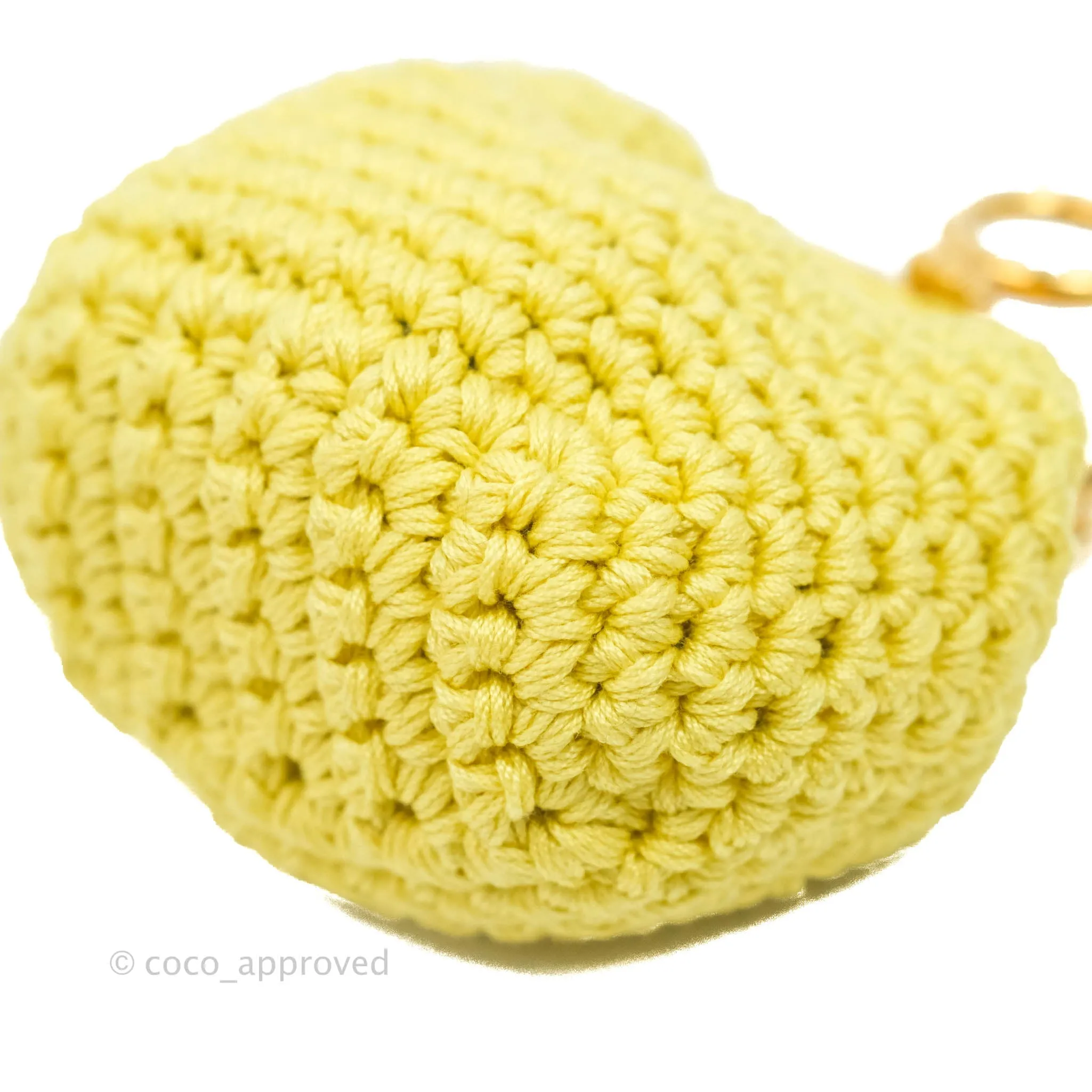 Fendi Yellow Woven Fabric Framed Coin Purse