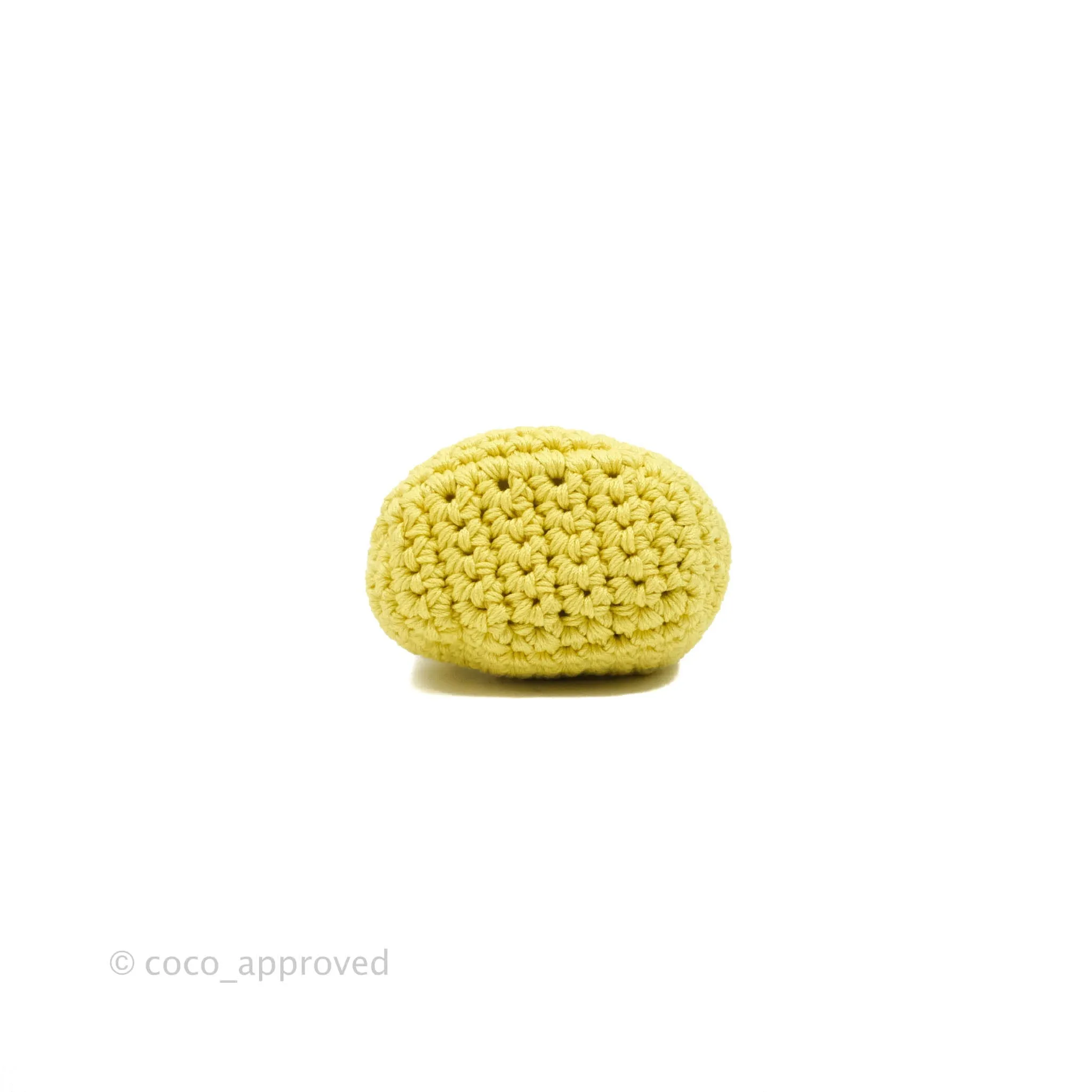 Fendi Yellow Woven Fabric Framed Coin Purse