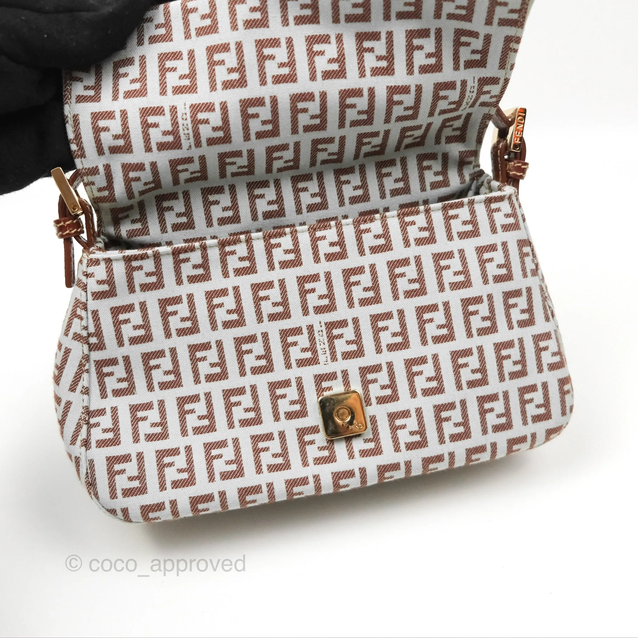 Fendi Zucchino Mamma Baguette Bag