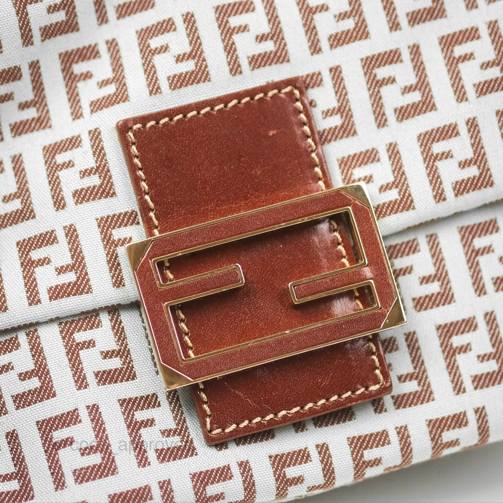 Fendi Zucchino Mamma Baguette Bag