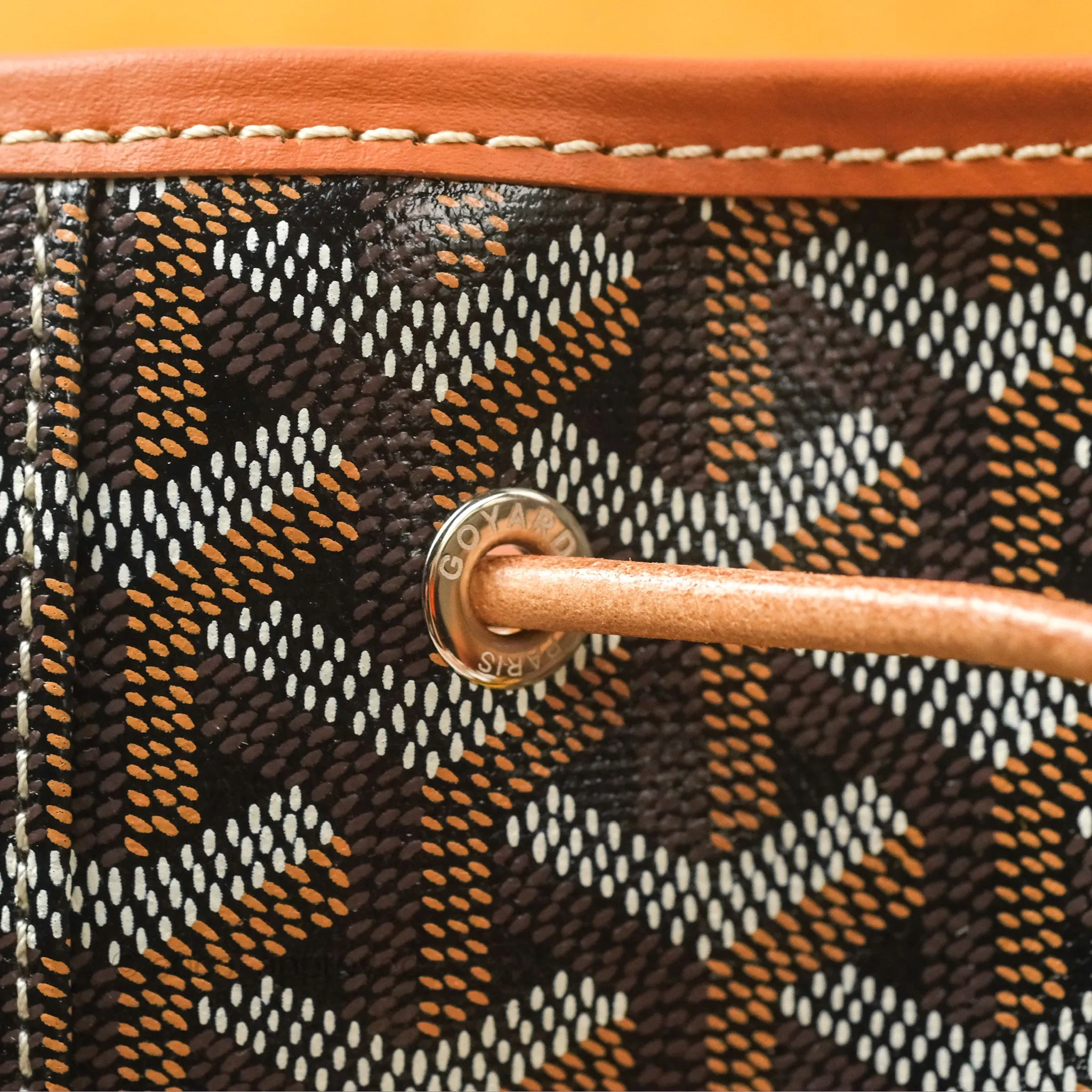 Goyard Alpin MM Backpack Black/ Tan