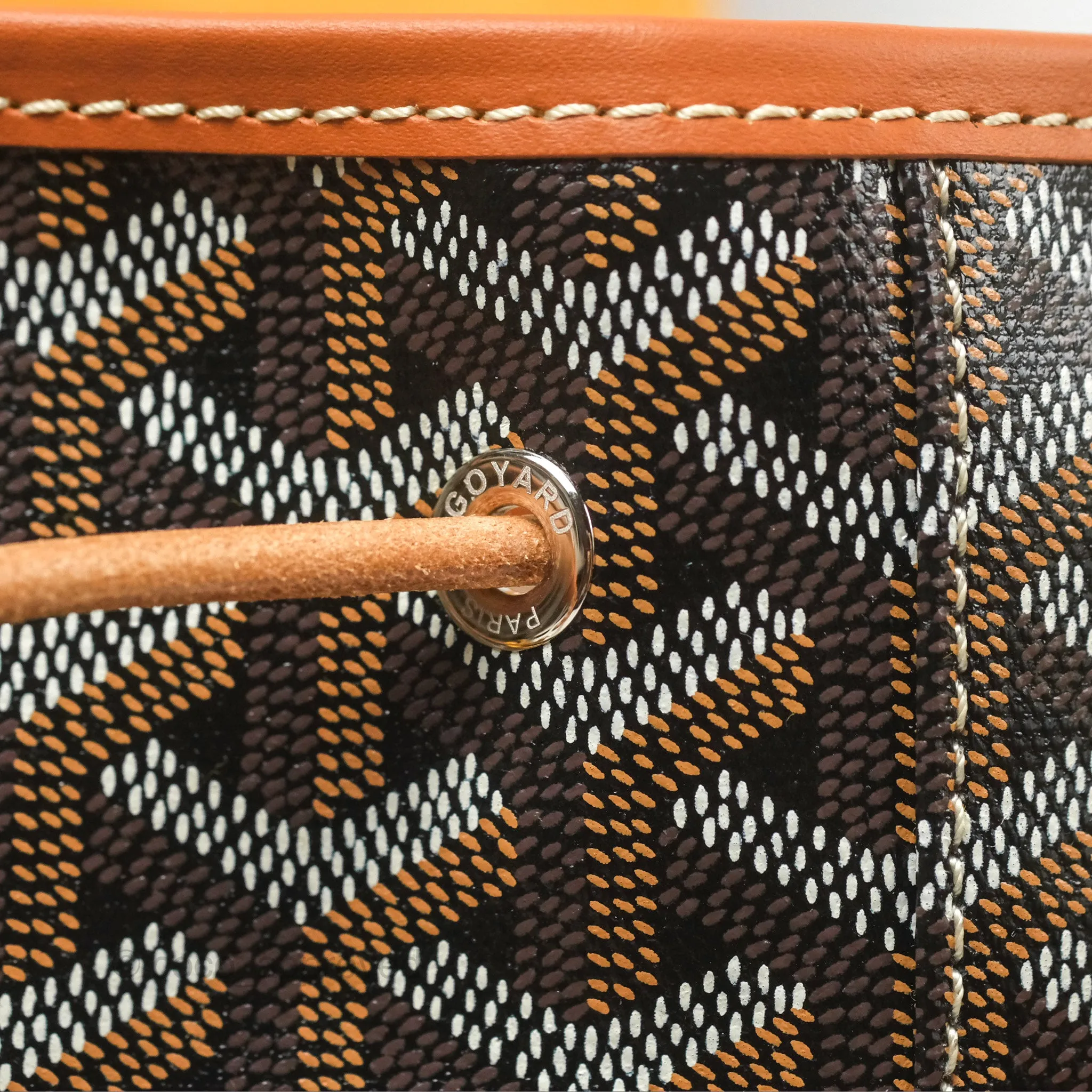 Goyard Alpin MM Backpack Black/ Tan